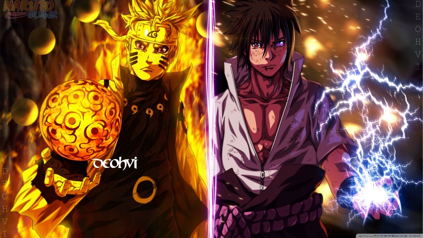 1366x768 Naruto Sasuke 4K UHD Wallpaper for UltraHD Desktop and TV : Smartphone and Tablet Devices