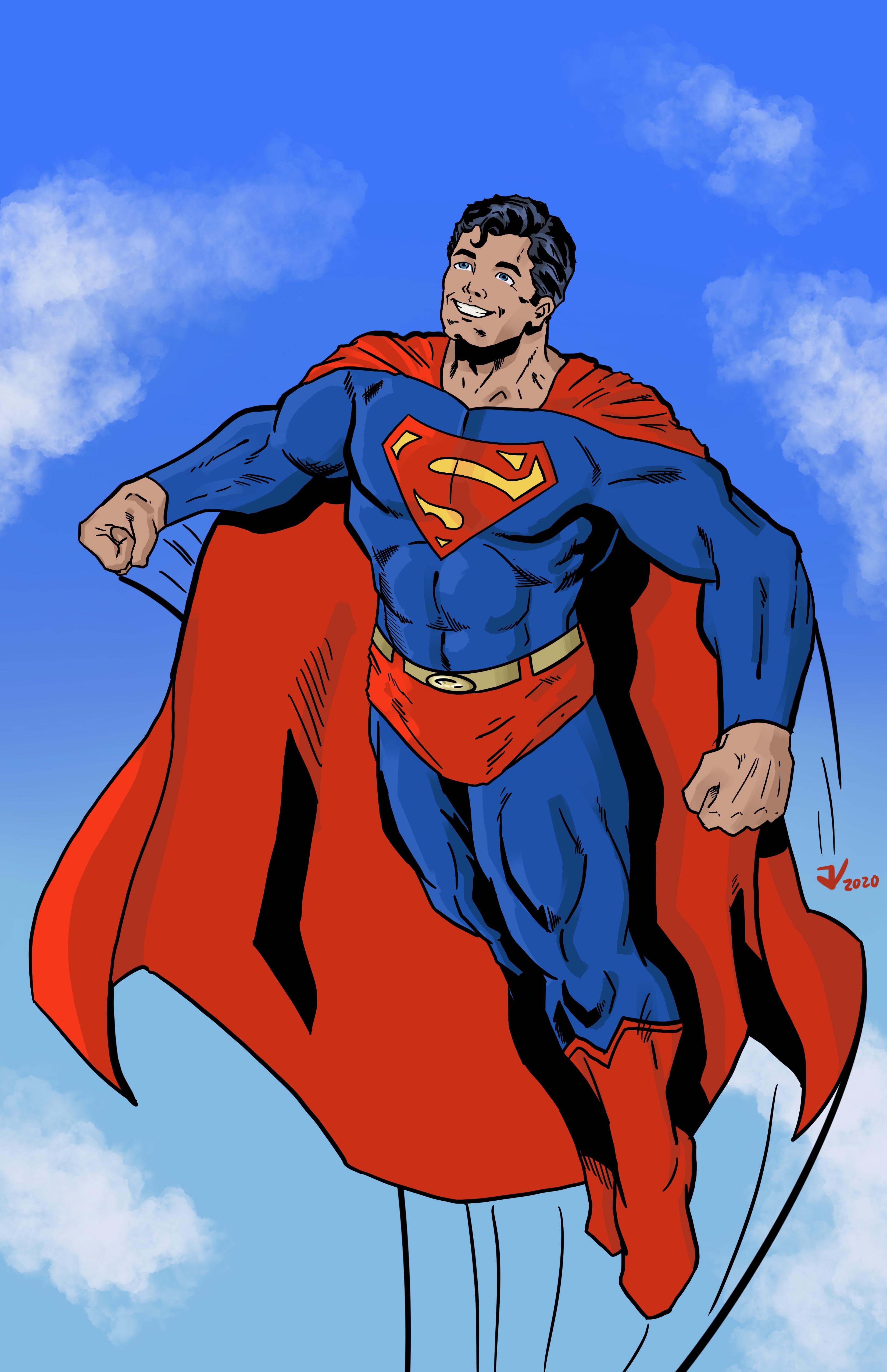 3300x5100 Superman picture based off of an Iconic John Byrne splash. Hope y'all like! Art Insta> @jonvennart