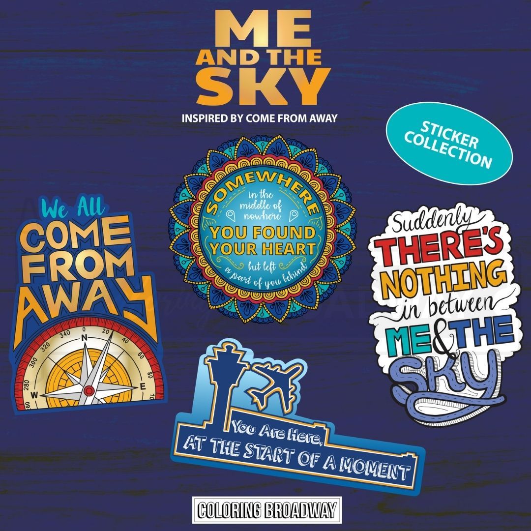1080x1080 Come From Away “Me & the Sky” Sticker Collection
