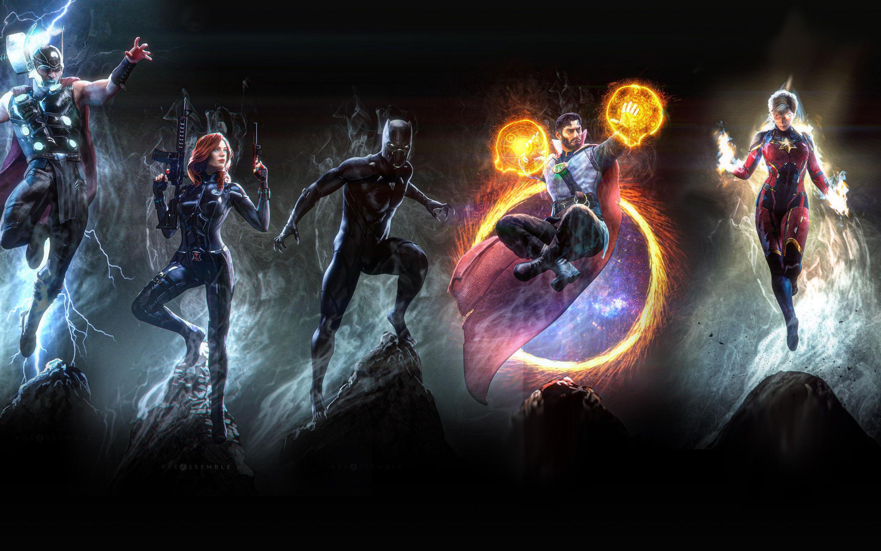 2880x1800 Marvel Heroes 4k Art Macbook Pro Retina HD 4k Wallpaper