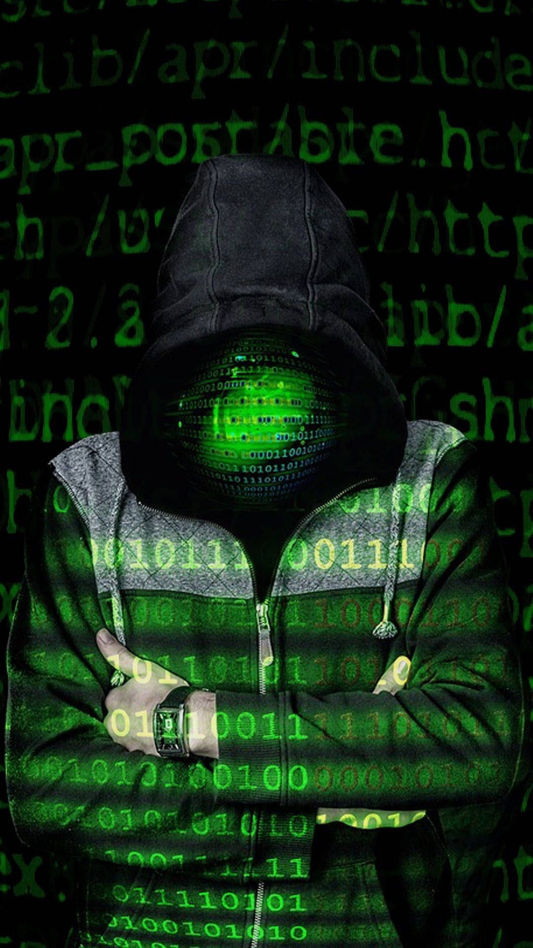 1080x1920 Download Hacker With Arms Crossed Hacking Android Wallpaper