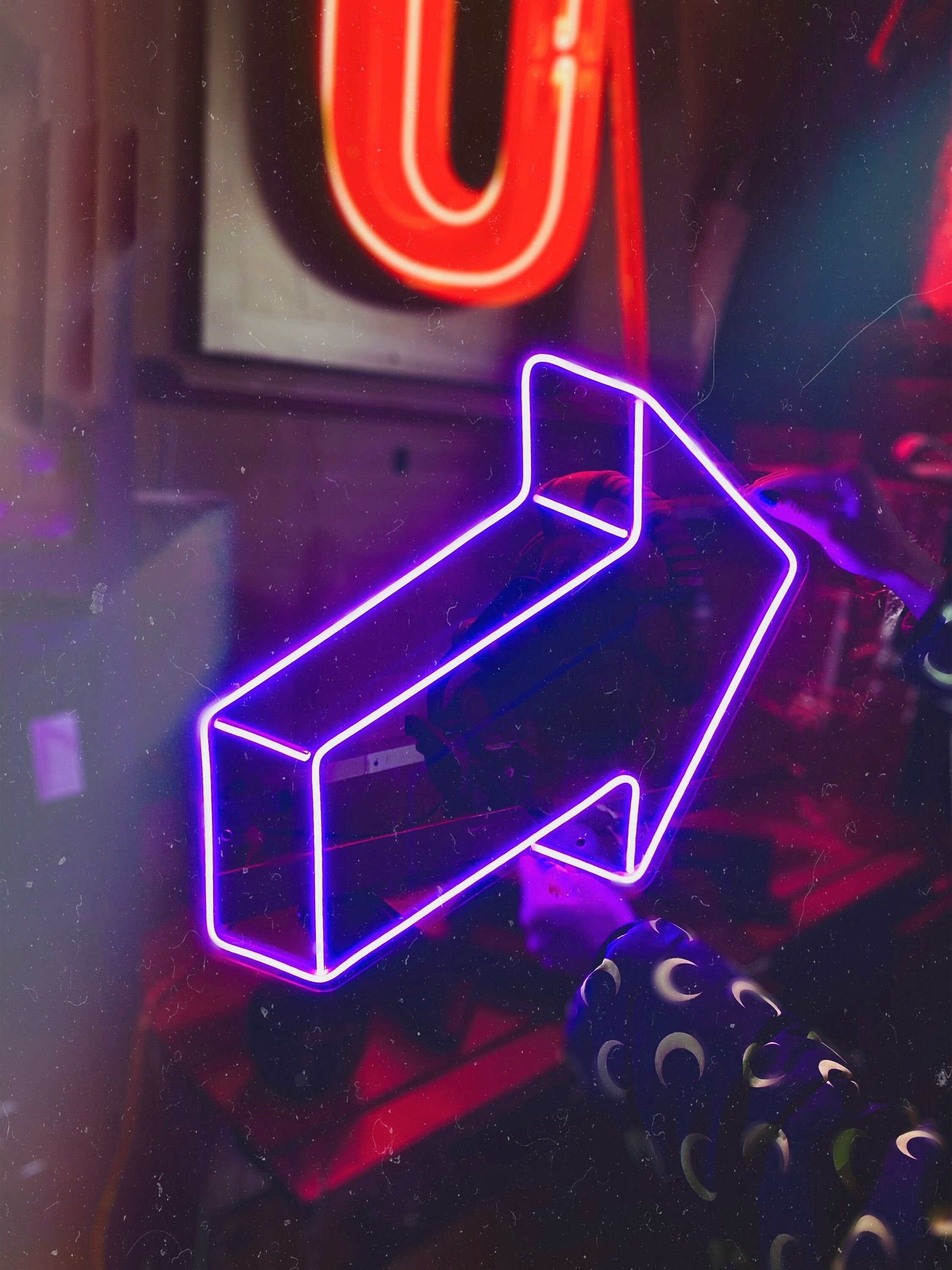 2250x3000 Neon Arrow Sign