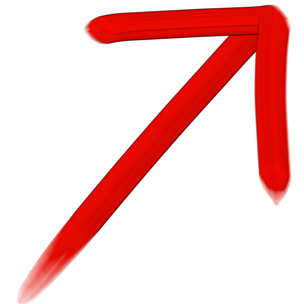 980x980 Red arrow icon. The red arrow indicated the direction symbol. curved arrow sign. 3D style. 27854111 PNG