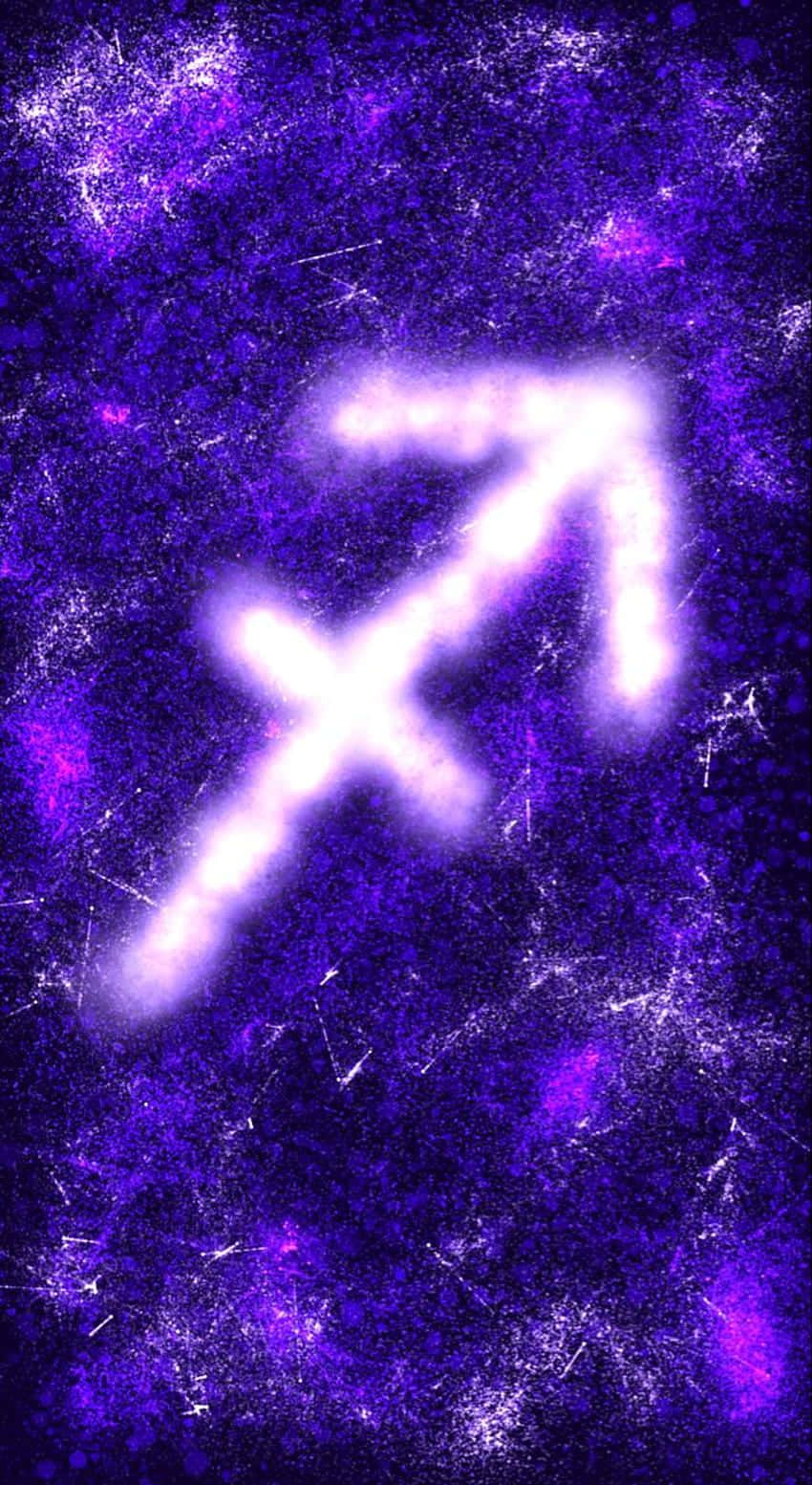 850x1553 Download Adorable Sagittarius with a Glowing Arrow Wallpaper