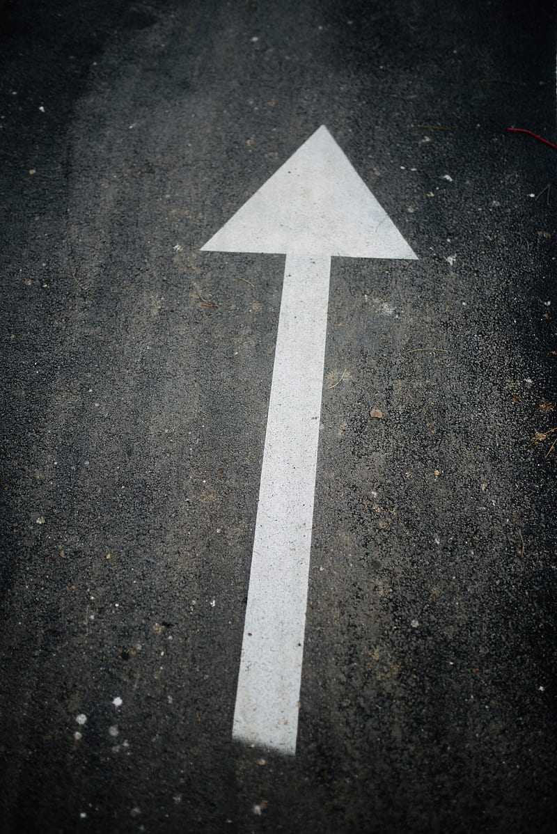 800x1198 Arrow, pointer, asphalt, HD phone wallpaper