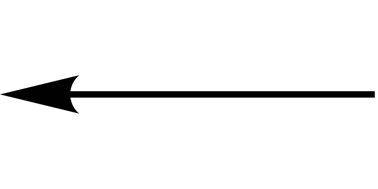1280x640 Download free photo of Arrow, left, back, backwards, sign