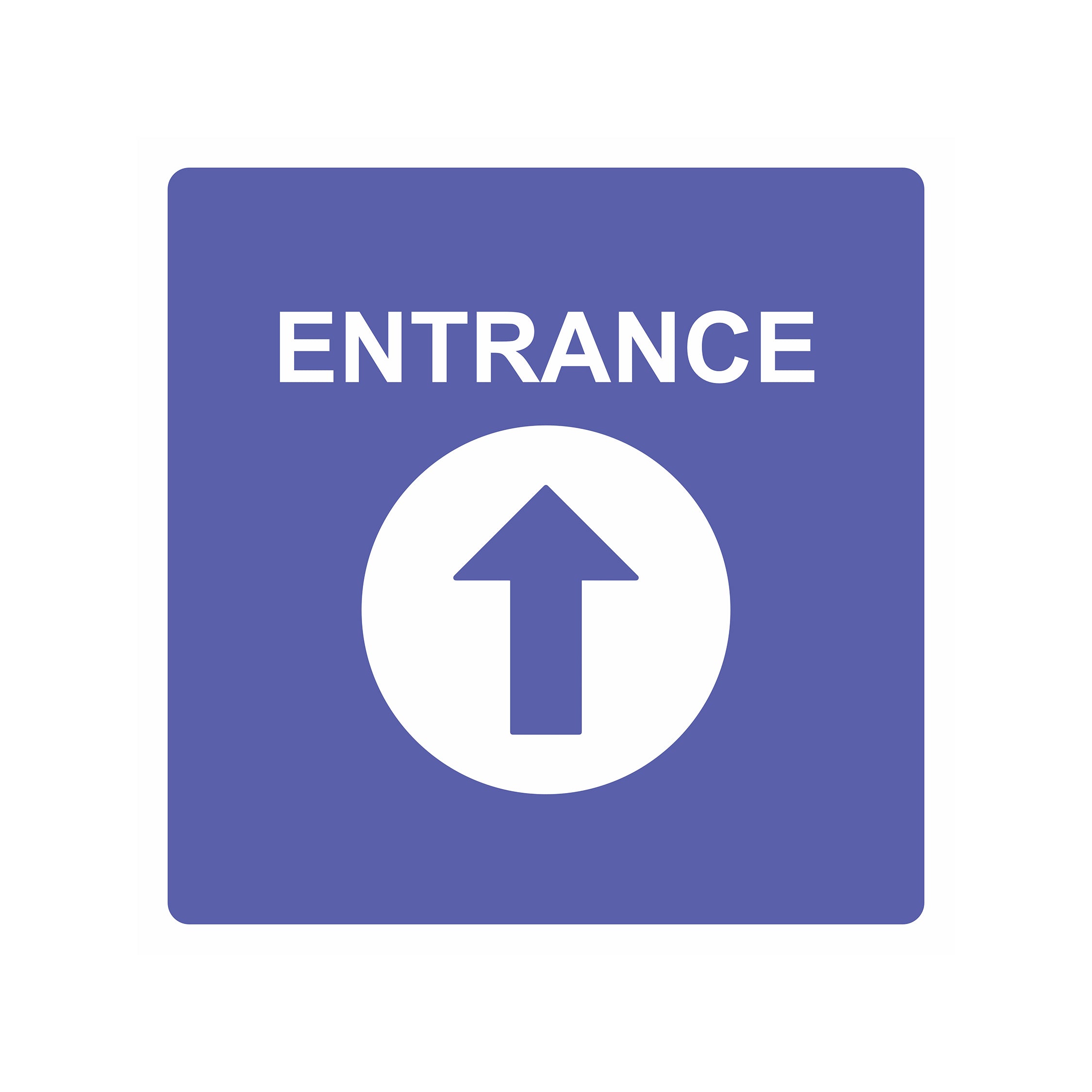 2250x2250 Entrance Up Arrow Wallpaper Wayfinding Sign Decal, Size (15x15)