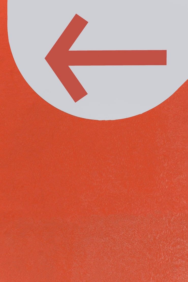 740x1110 Red arrow sign Image