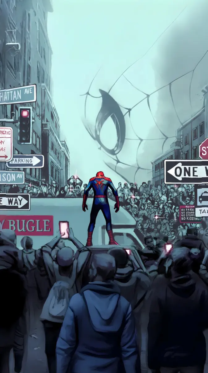 673x1206 Spiderman Brand New Day wallpaper