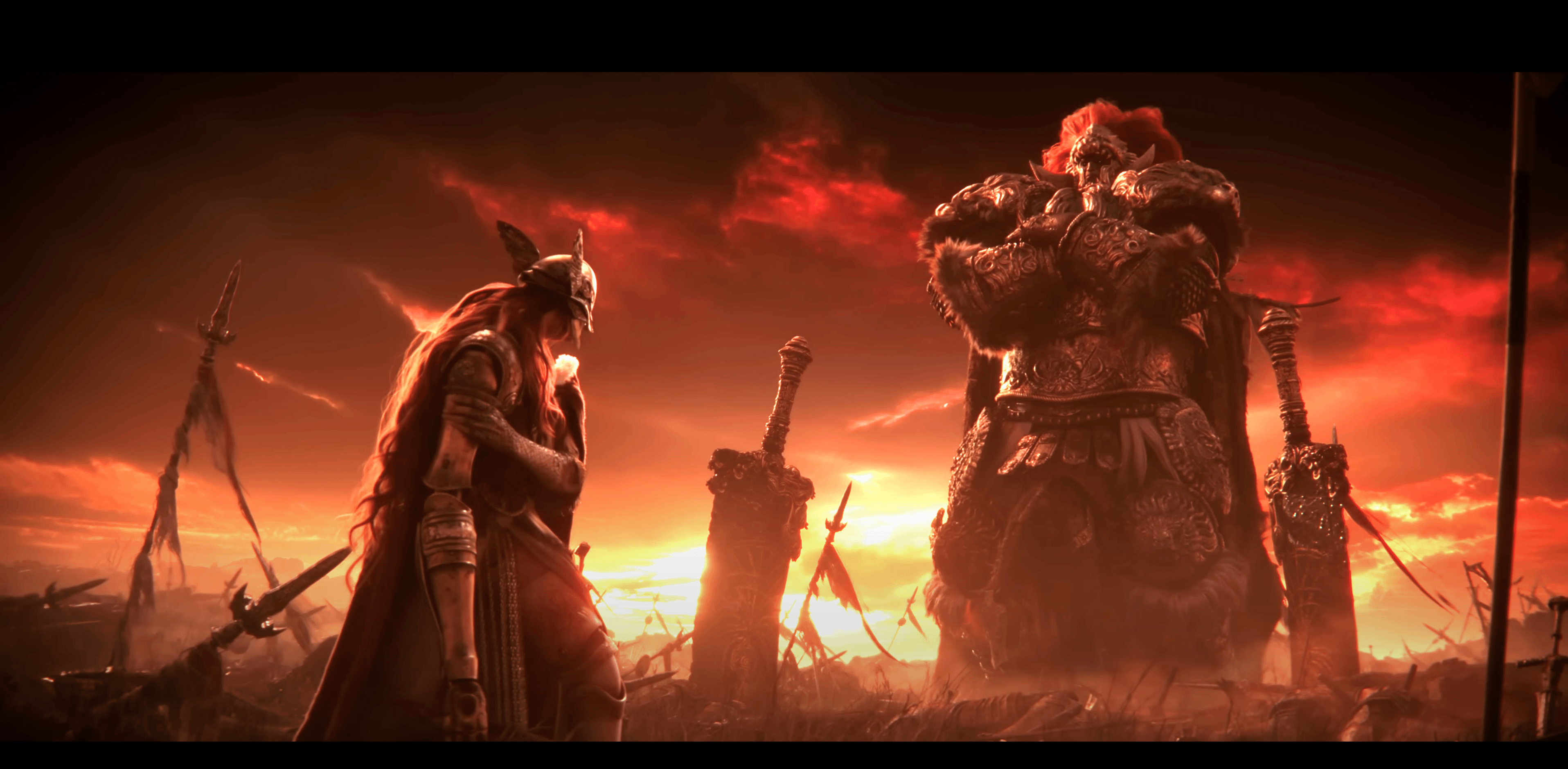 3832x1879 Let's look Radahn and Malenia's fight from another perspective