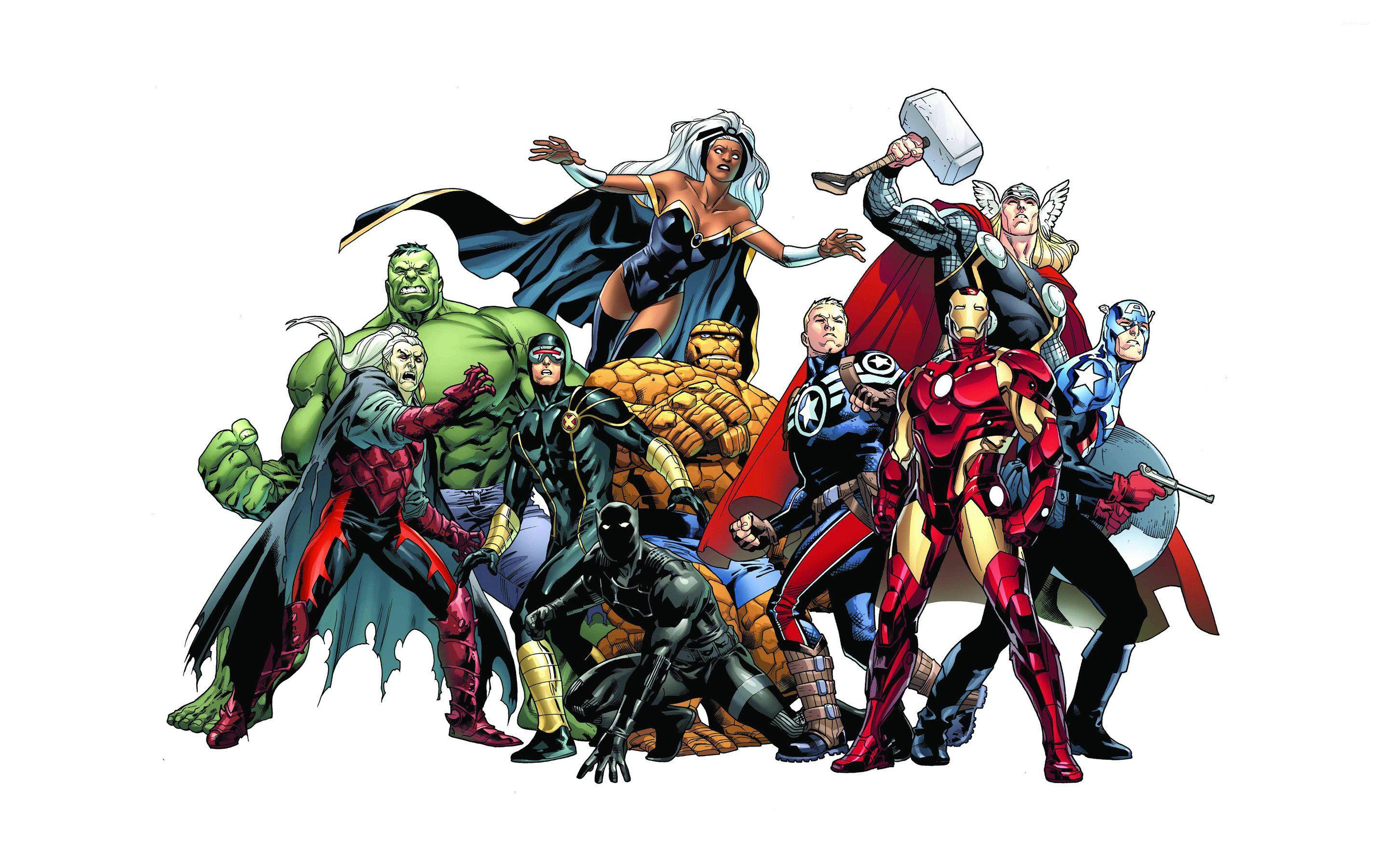 2880x1800 All Marvel Characters Wallpaper