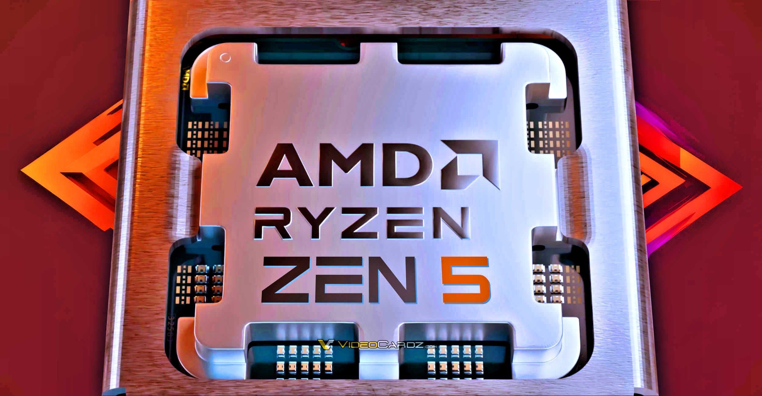 2500x1300 AMD Ryzen 9 9950X Flagship Zen5 CPU Spotted On Geekbench, New 9900X 9700X 9600X Results Emerge