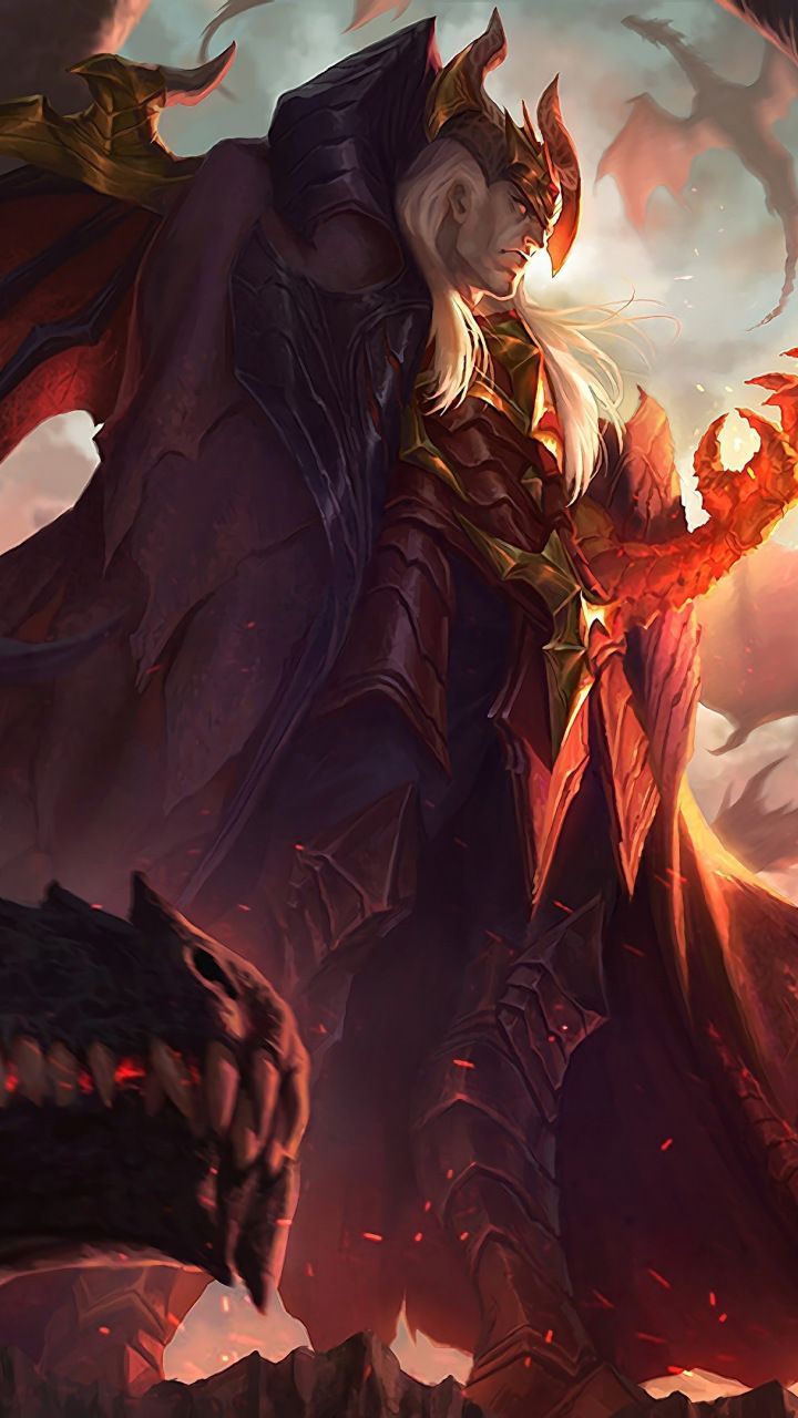 720x1280 Swain, league of legends, game, dragons, 720x1280 wallpaper