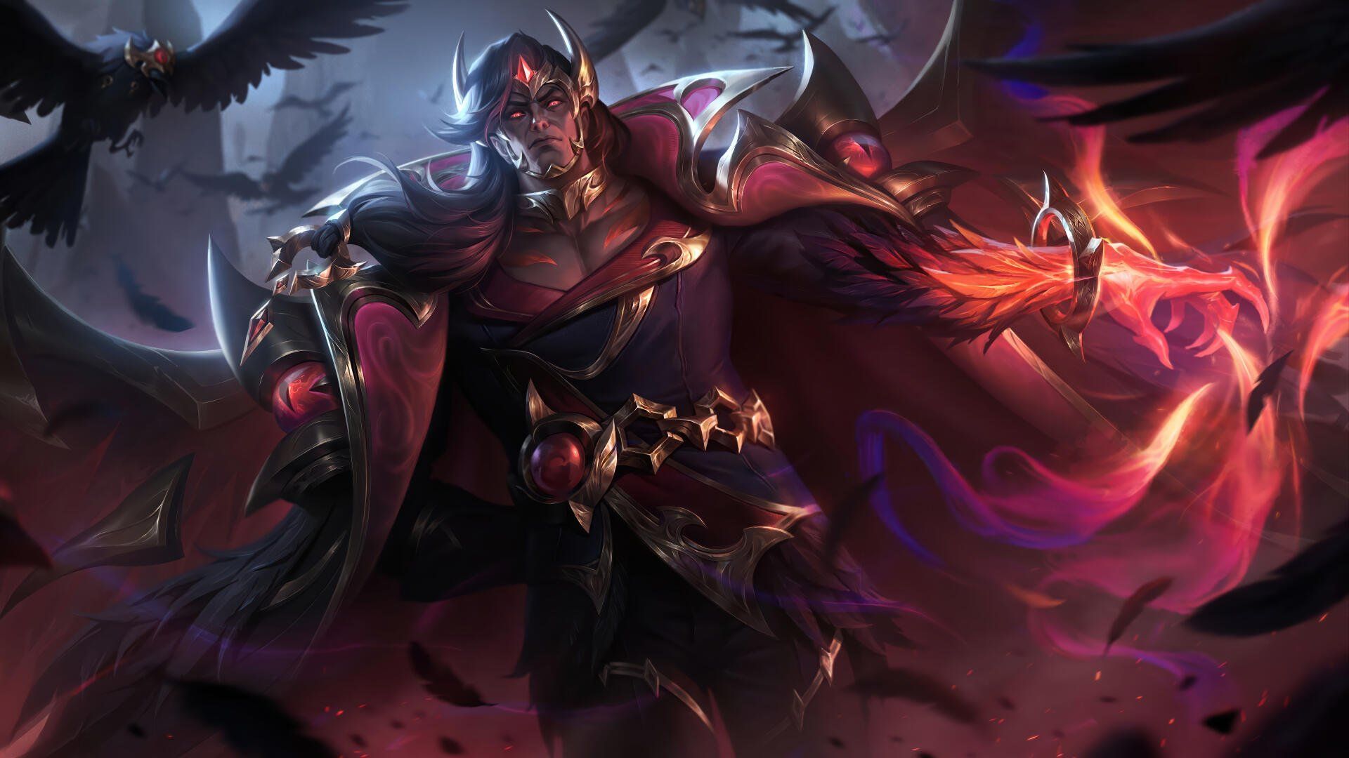 1920x1080 Swain Unleashed: 8K Ultra HD League of Legends Epic Wallpaper