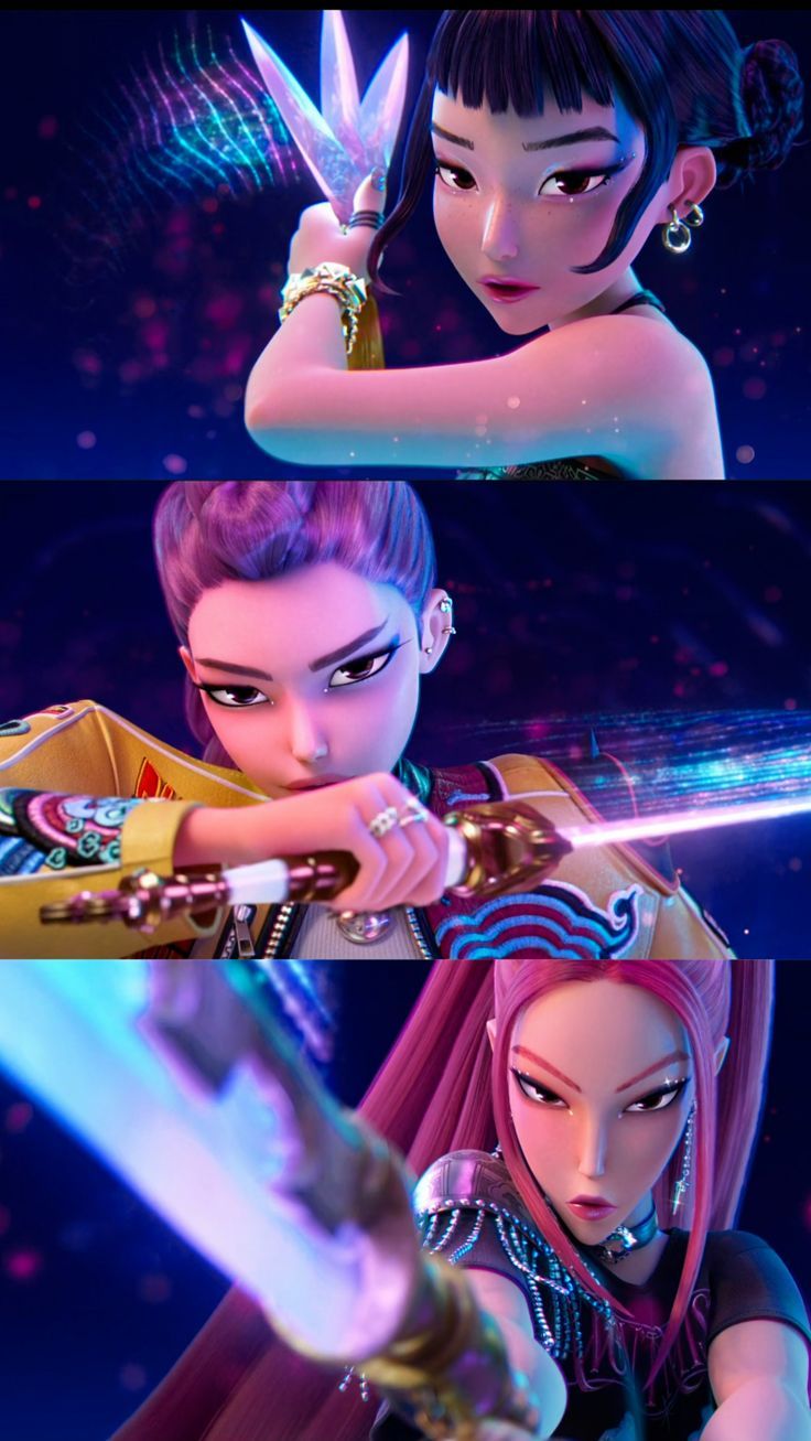736x1307 Huntrix Wallpaper