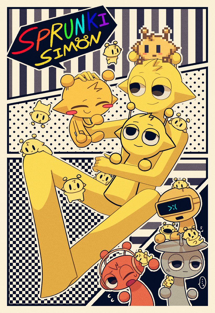 825x1200 Sprunki Simon Wallpaper