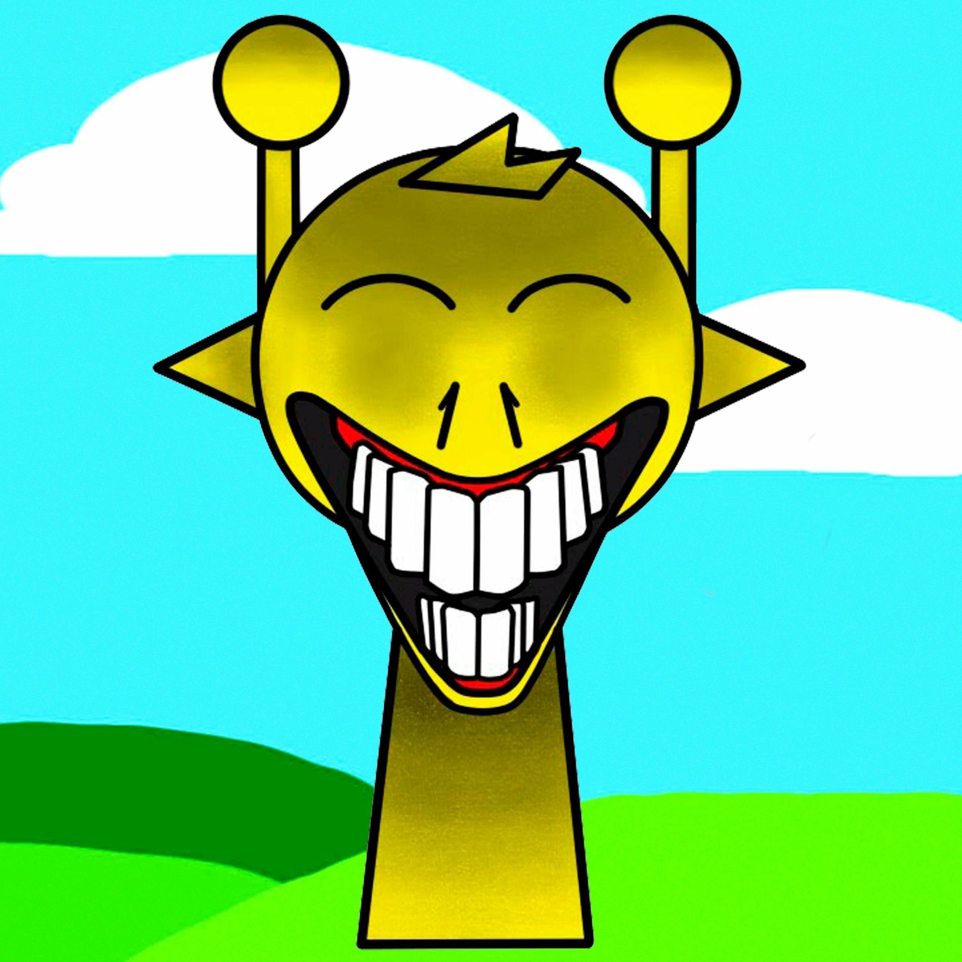 1900x1900 DJ GG YELLOW SIMON (Incredibox Horror Sprunki Song)