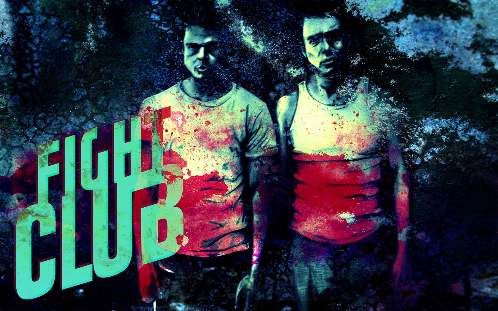 1680x1050 Fight club poster HD wallpaper