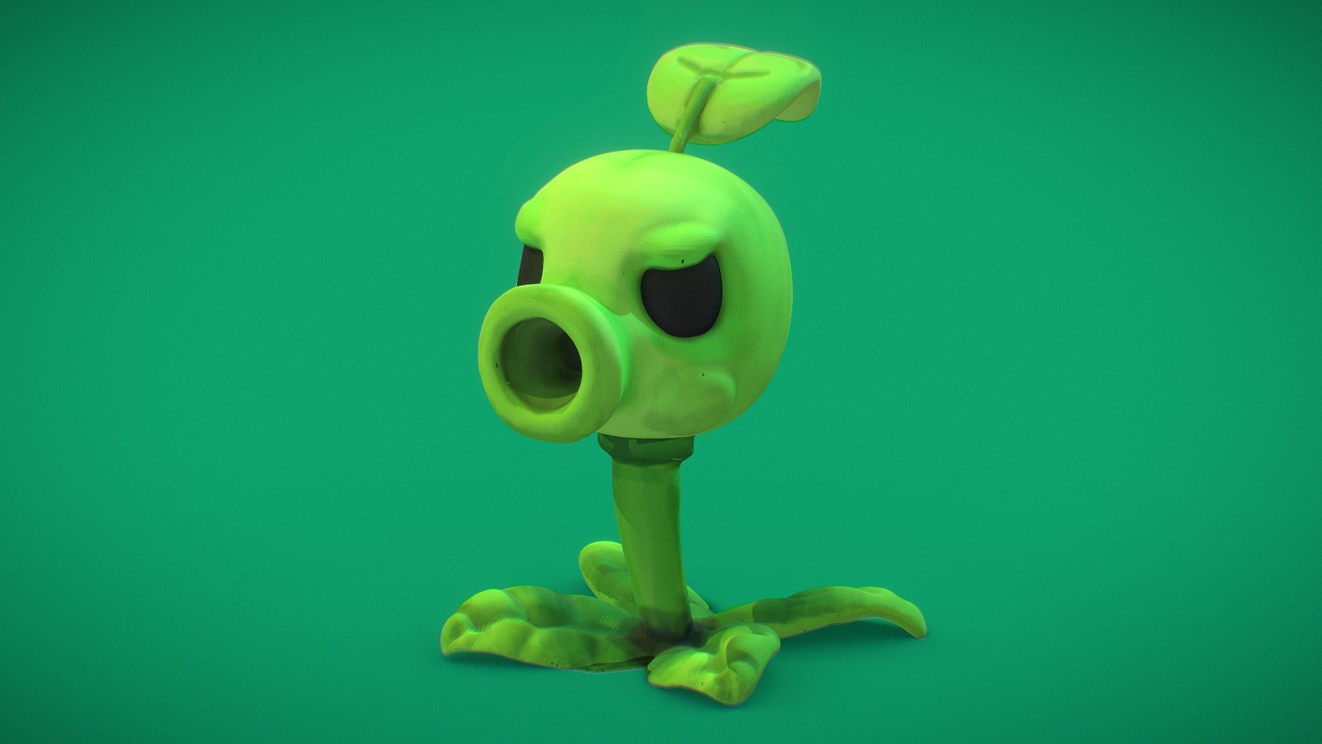 1920x1080 PVZ Pea Shooter Free 3D model by magicwendric [36c813f]