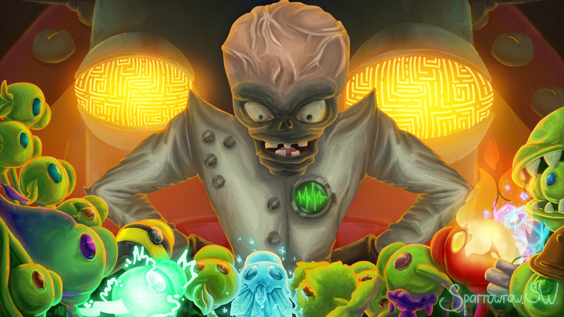1920x1080 Peas & War Art
