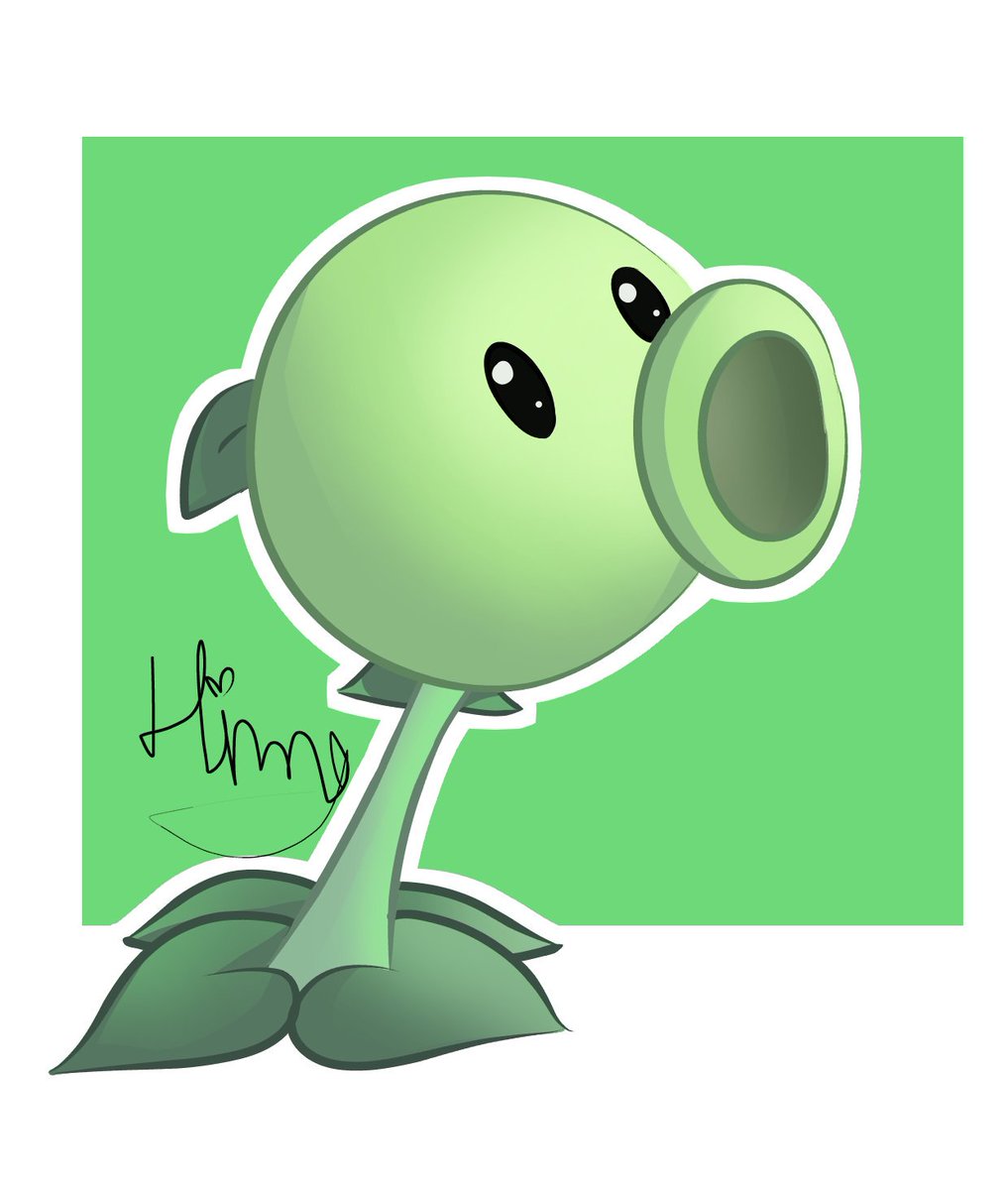 1017x1200 A peashooter by me :v Made with medibangPaint Yeah hope you like it- - #pvz #art #artwork #MediBangPaint #digitalart #plantsvszombies #FANART
