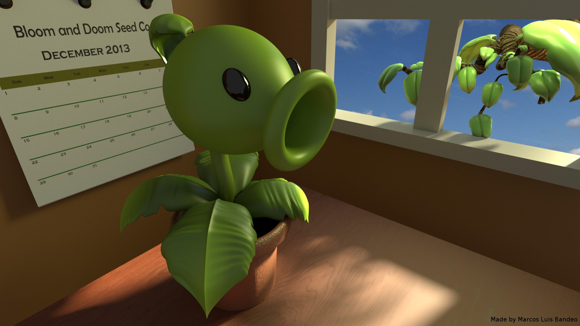 1920x1080 Peashooter in my room Projects Artists Community
