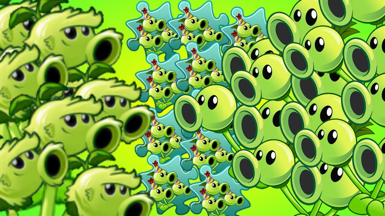 1280x720 Go Green Threepeater Army. Plants vs Zombies 2 (PvZ 2)