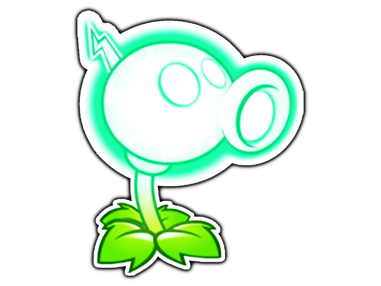 1600x1200 Electric Peashooter Plants Zombies Sticker Waterproof Vinyl Decal Die Cut Car