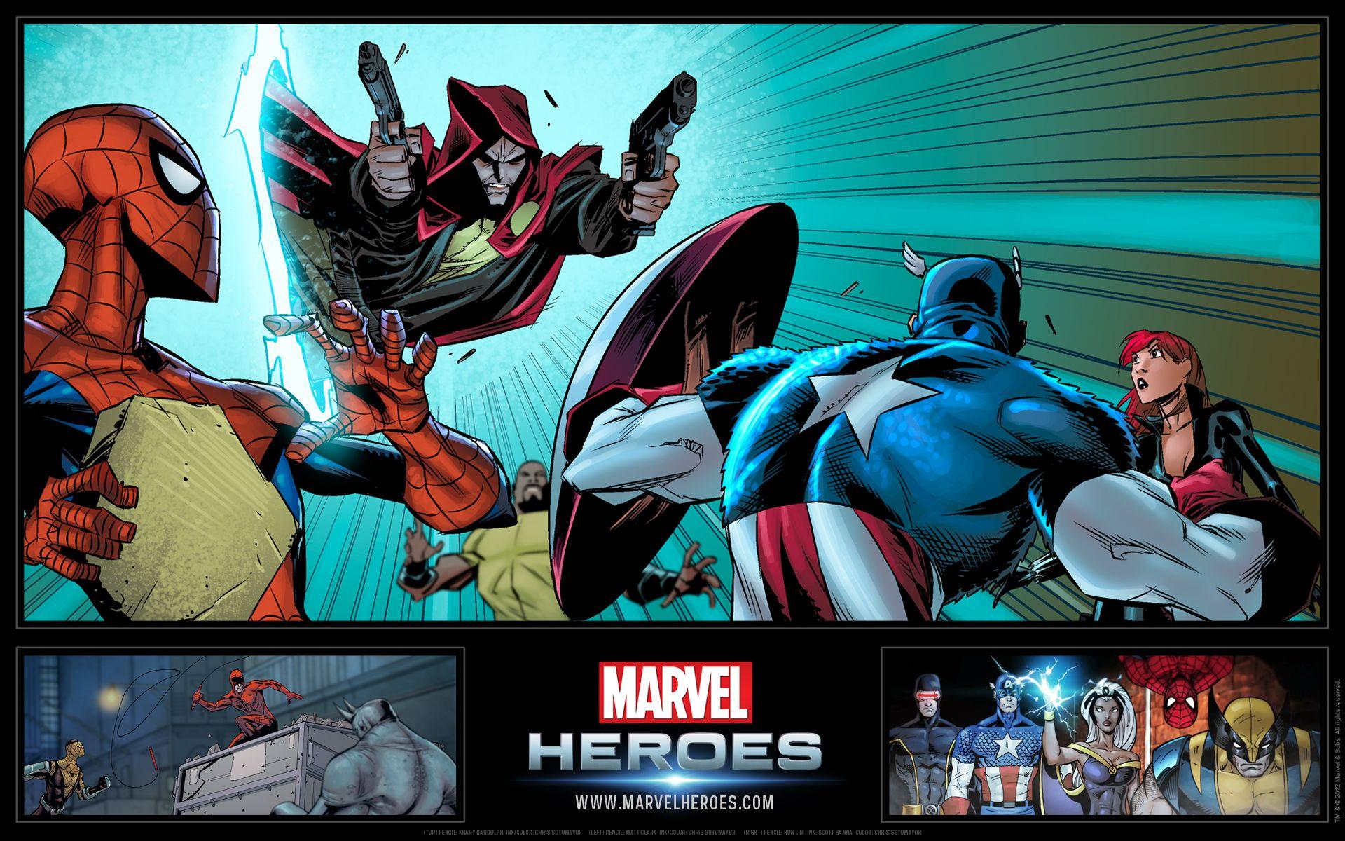 1920x1200 Marvel Heroes Wallpaper 2