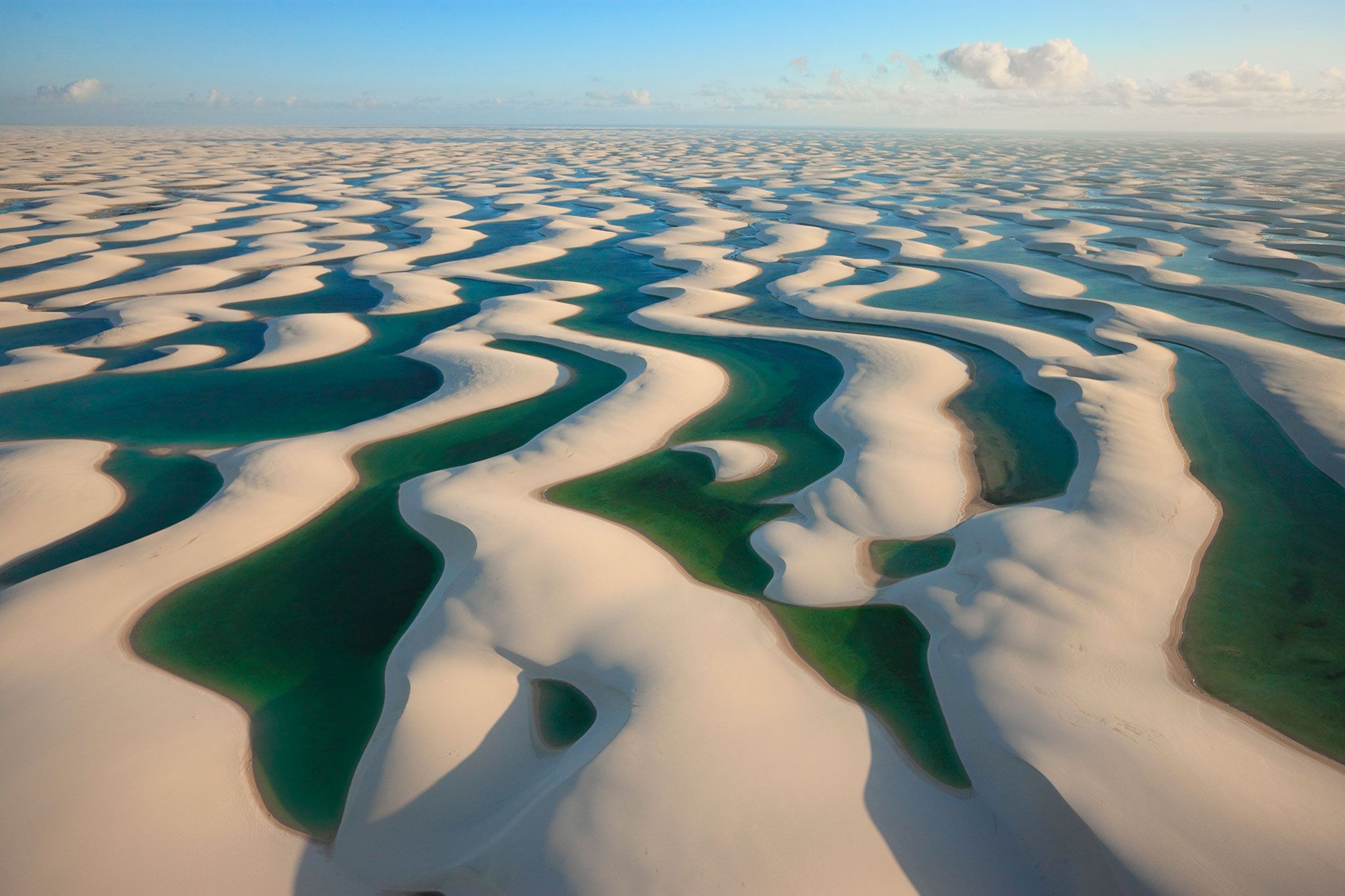 2048x1365 Download Water Sand Dune Sand Nature Desert HD Wallpaper