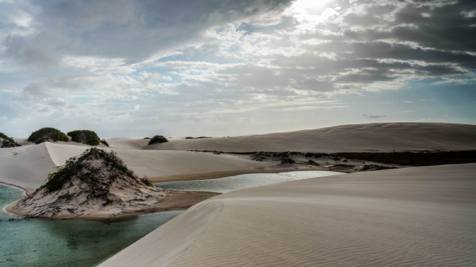 1920x1080 Lençóis Maranhenses National Park. Excursions in Atins, Brazil. Convento Arcádia