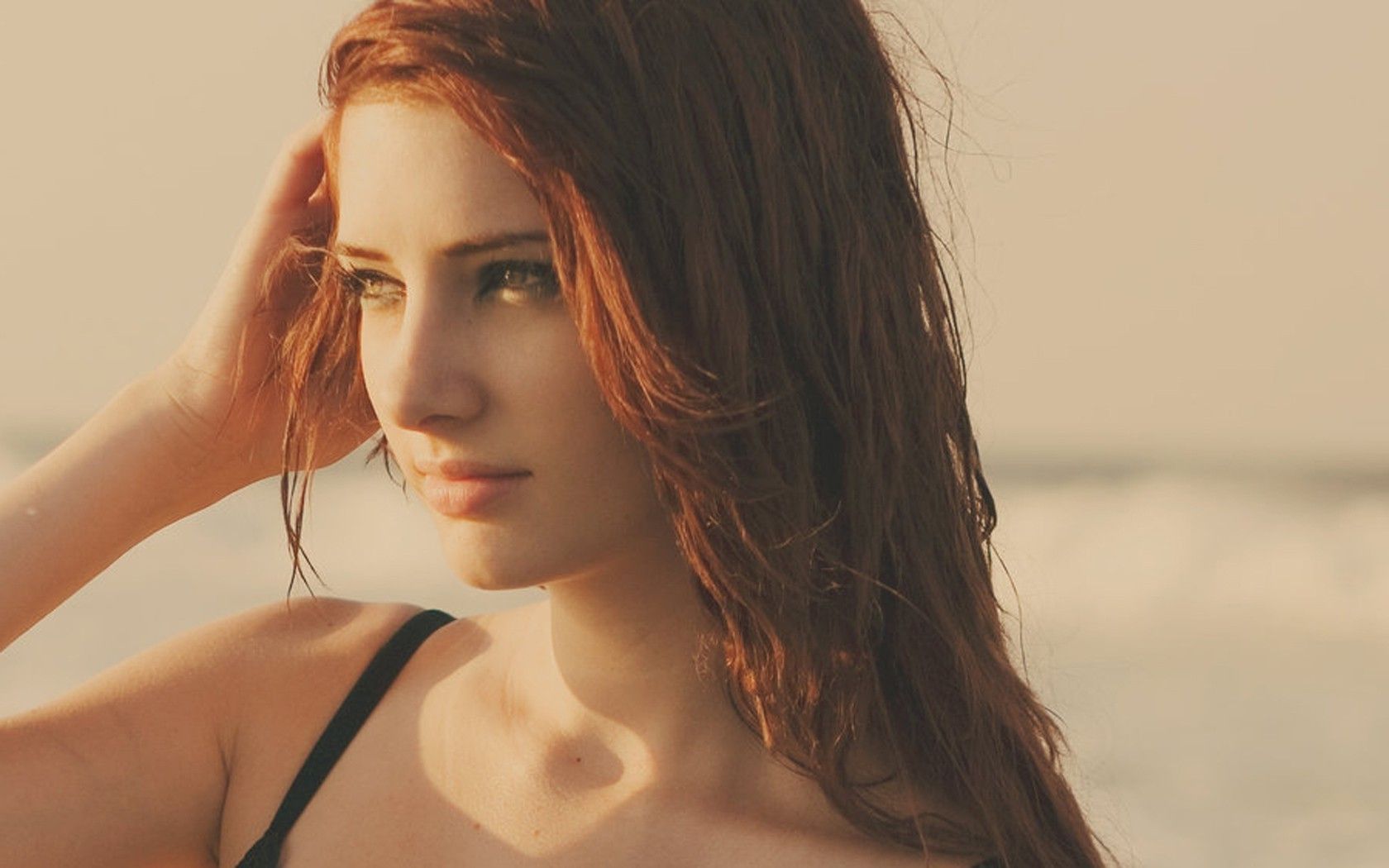 1680x1050 Susan Coffey, Women, Redhead, Face Wallpaper HD / Desktop and Mobile Background