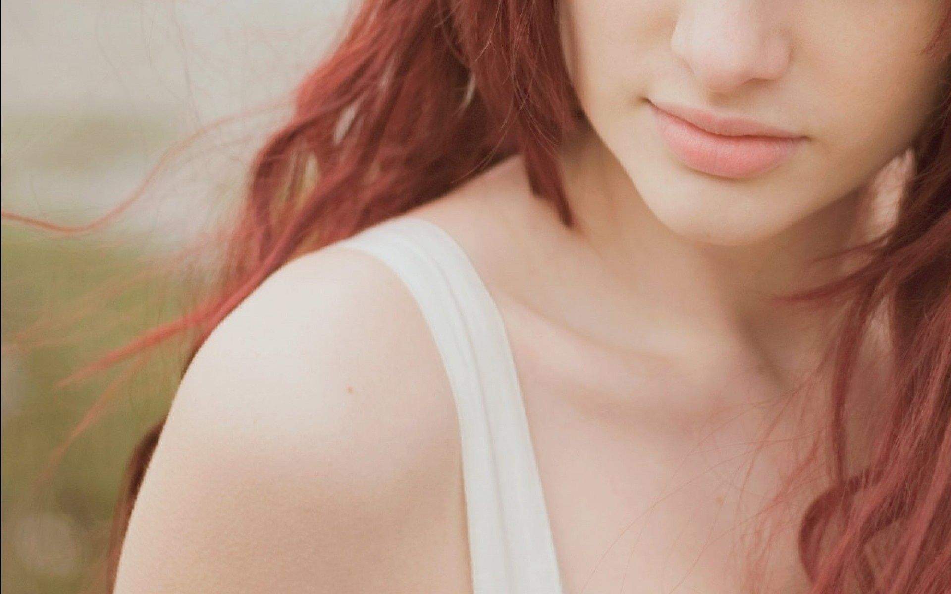 1920x1200 Wallpaper photo, lips, red, girl, beautiful, Susan Coffey, Susan Coffey for mobile and desktop, section девушки, resolution 1920x1200