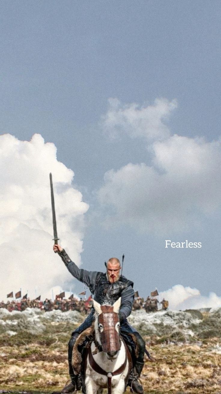 736x1308 Fearless Bjorn Ironside Vikings wallpaper