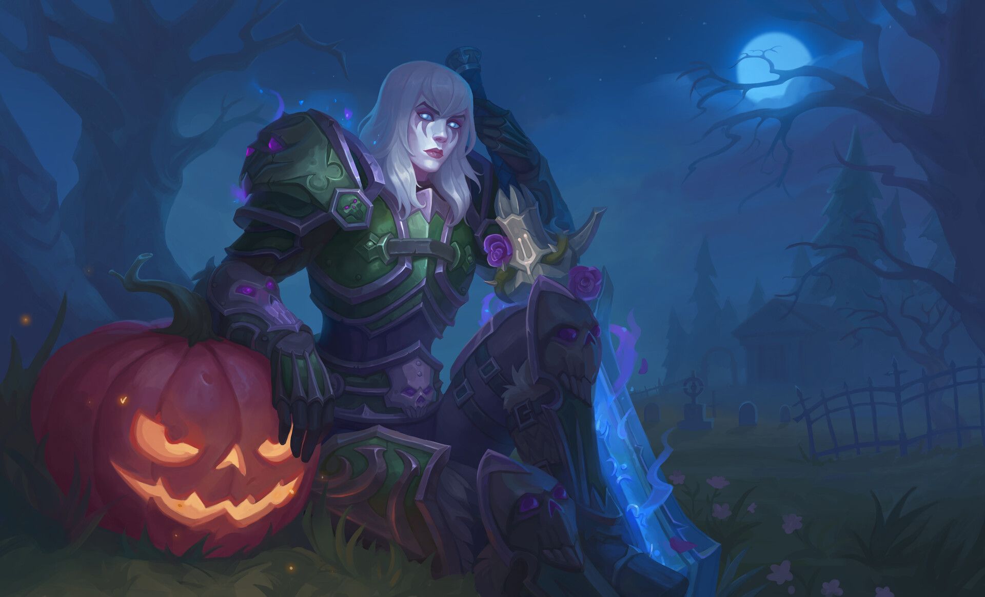 1920x1164 Sally Whitemane / Death Knight