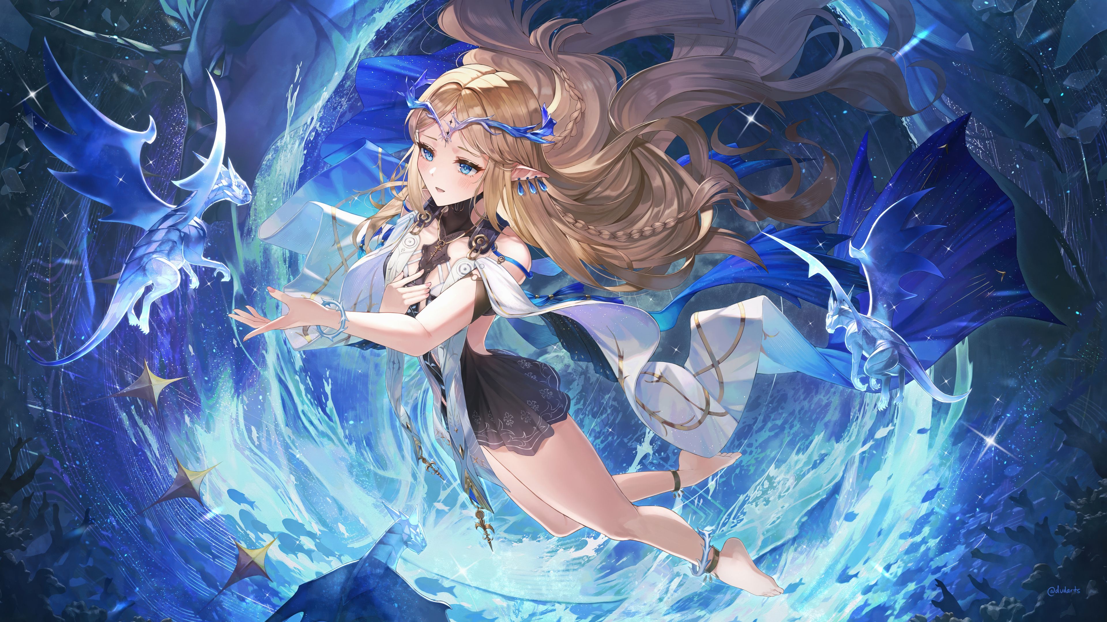 3840x2160 Cartethyia Wuthering Waves Art Wallpaper 4K HD PC