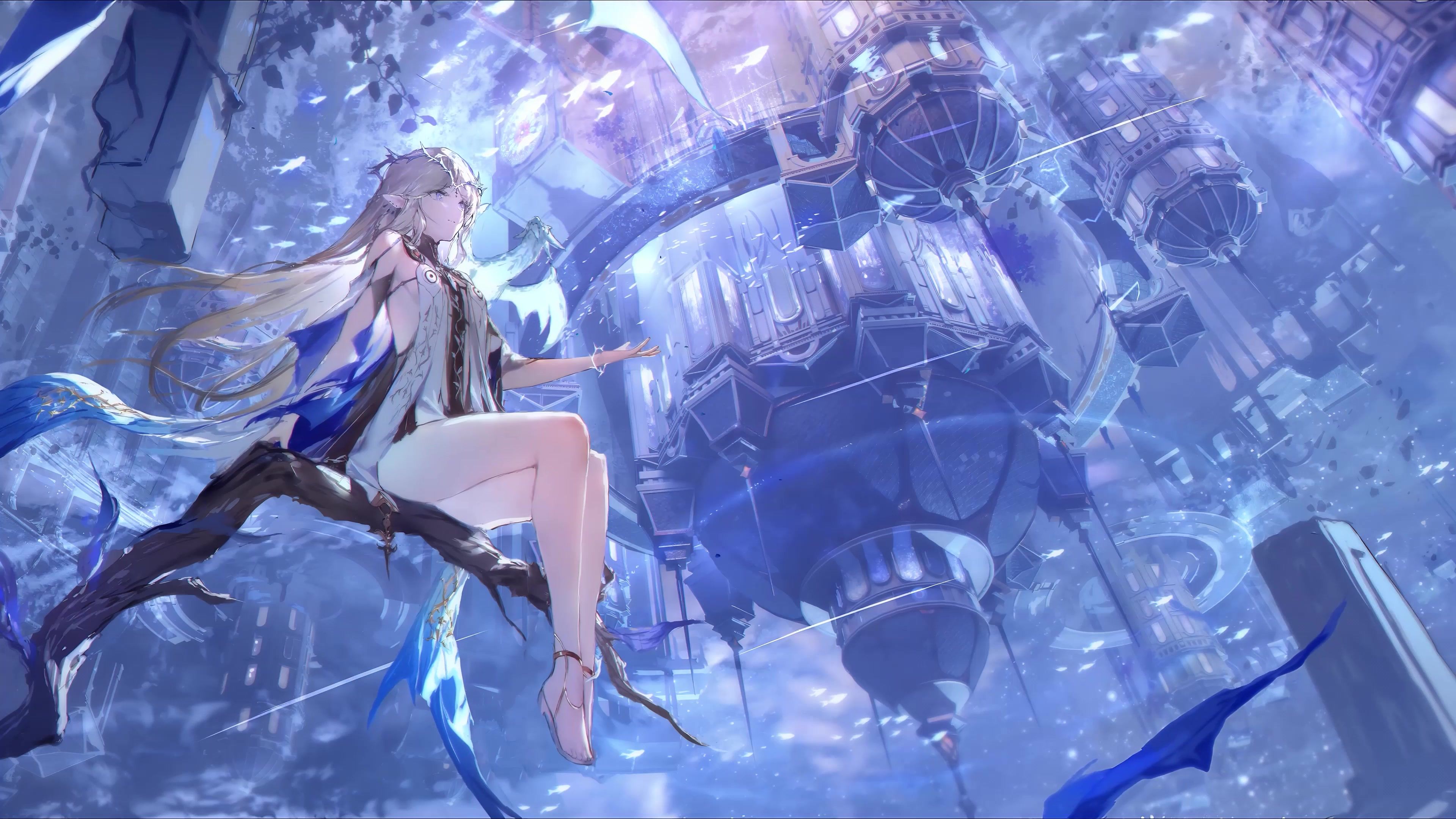 3840x2160 Cartethyia Song of the Crystal City Live Wallpaper