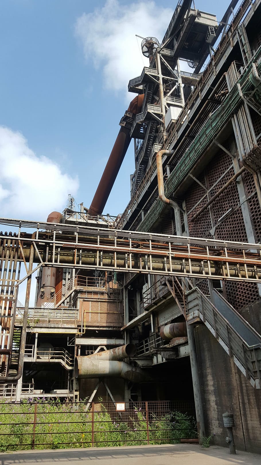 910x1618 HD wallpaper: industry, landscape park, blast furnace, duisburg, steel, factory