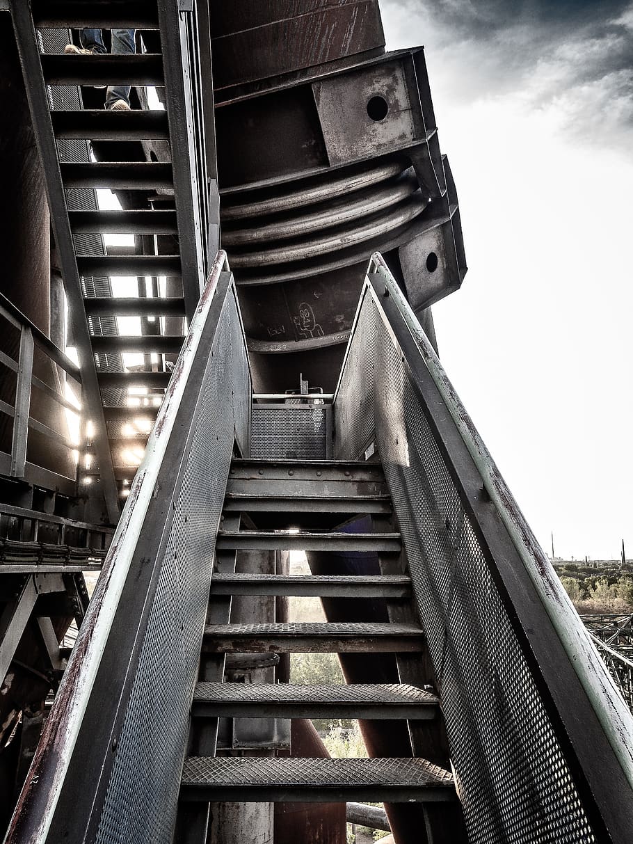 910x1213 HD wallpaper: blast furnace, industry, ruhr area, landscape park duisburg
