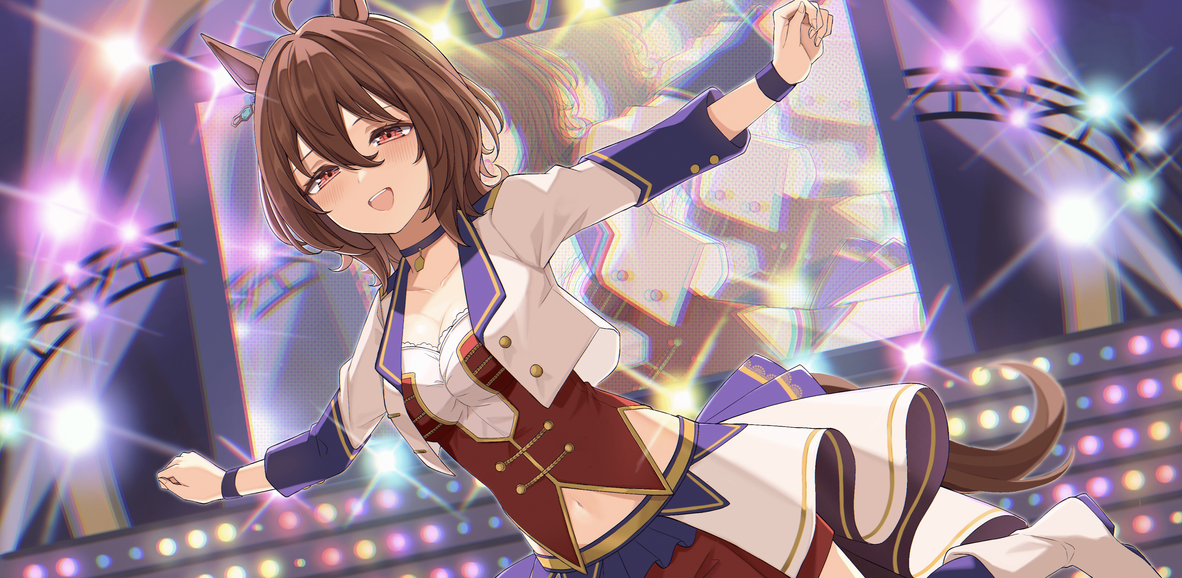 3765x1840 Download Agnes Tachyon Anime Uma Musume: Pretty Derby HD Wallpaper