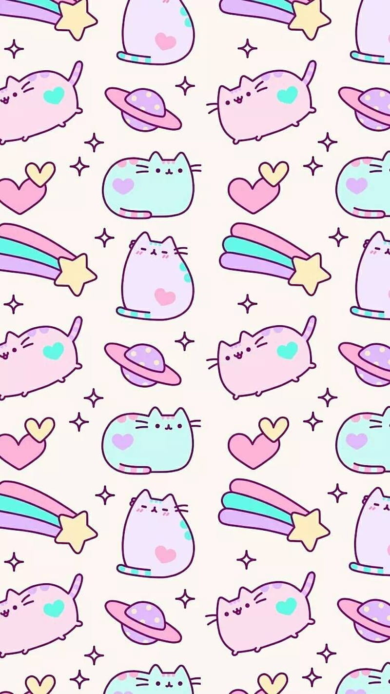 800x1423 Pusheen, pink, space, HD phone wallpaper