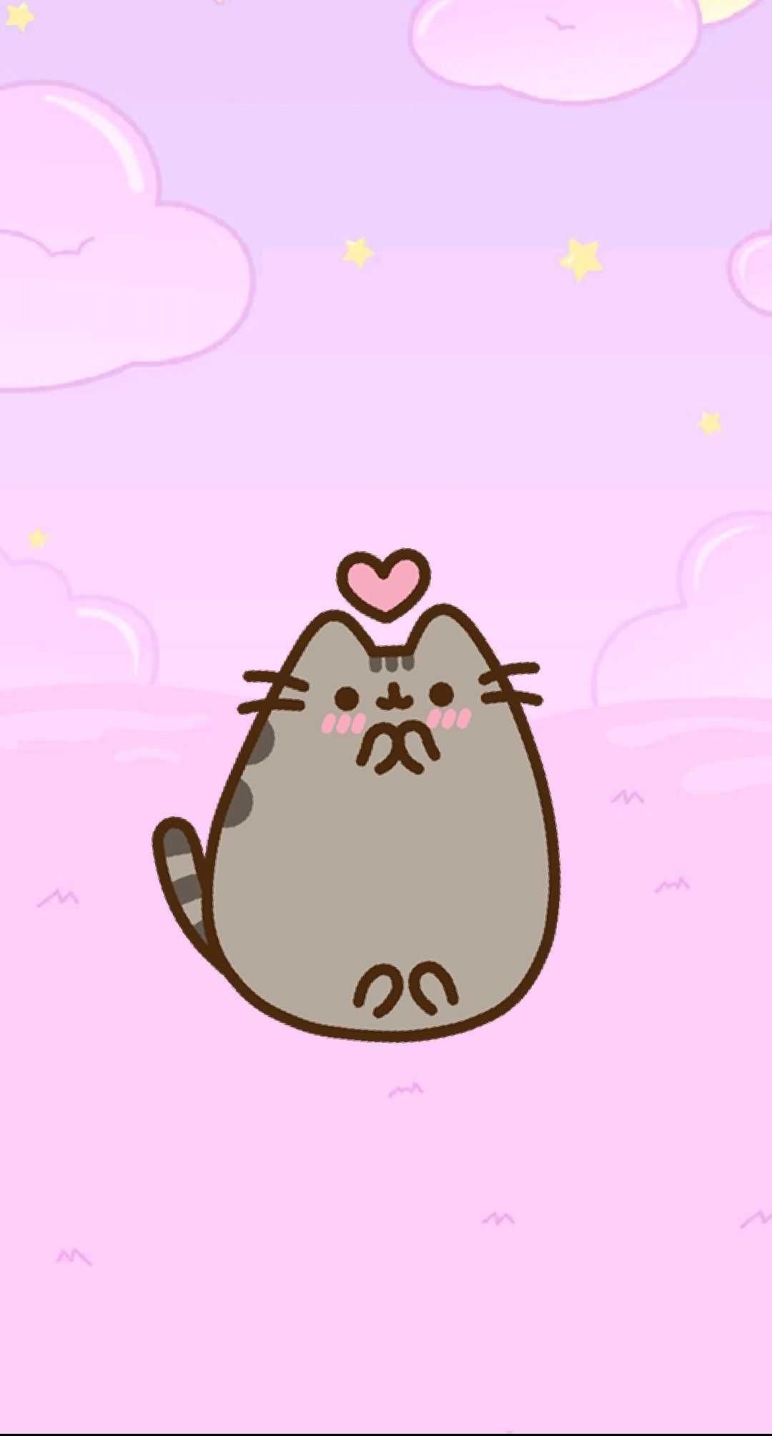 1080x2009 Pusheen Phone Wallpaper