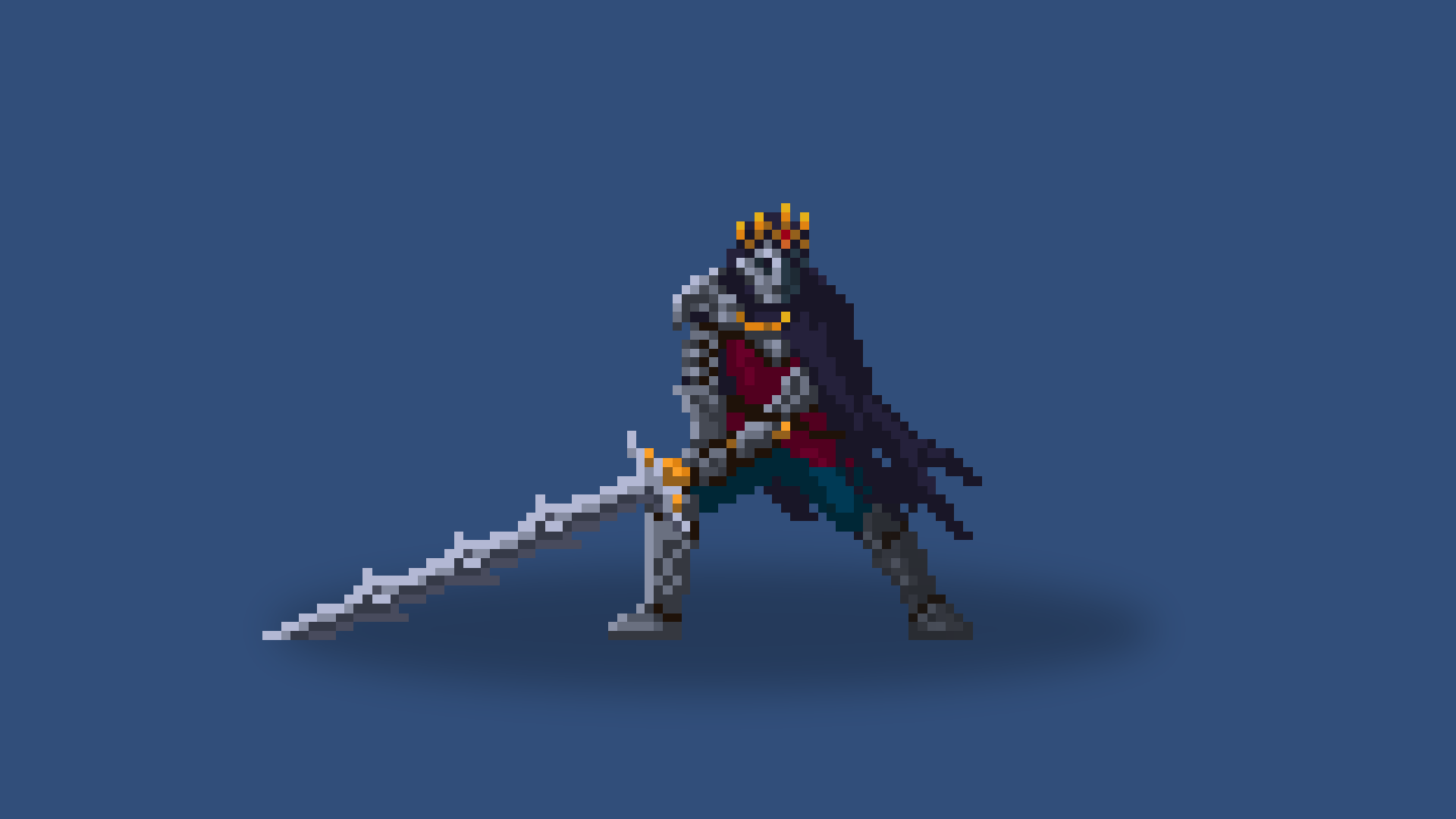 1920x1080 Fallen Knight Pixel Art by SpellSoft Pixel. GameMaker: Marketplace
