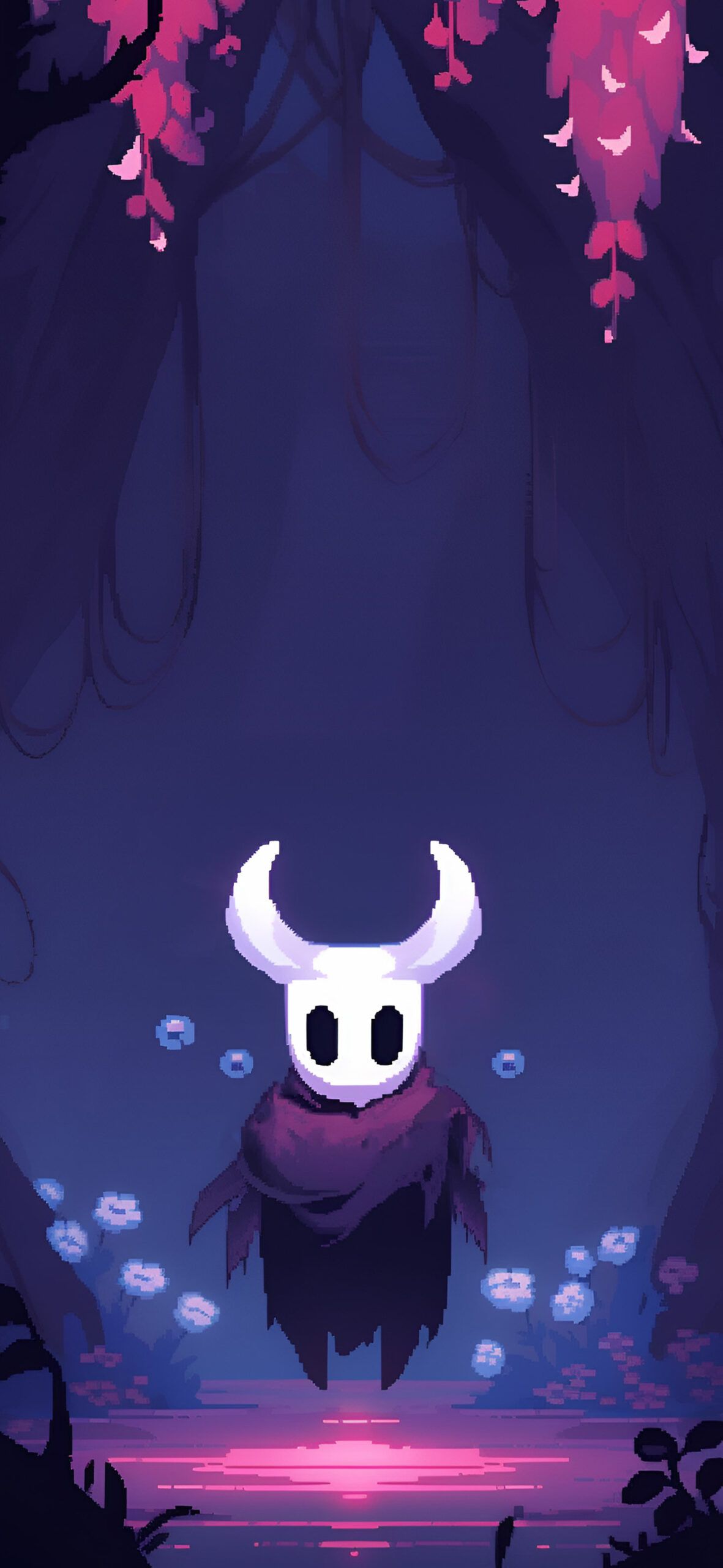 1181x2560 Hollow Knight Beautiful Pixel Art Wallpaper
