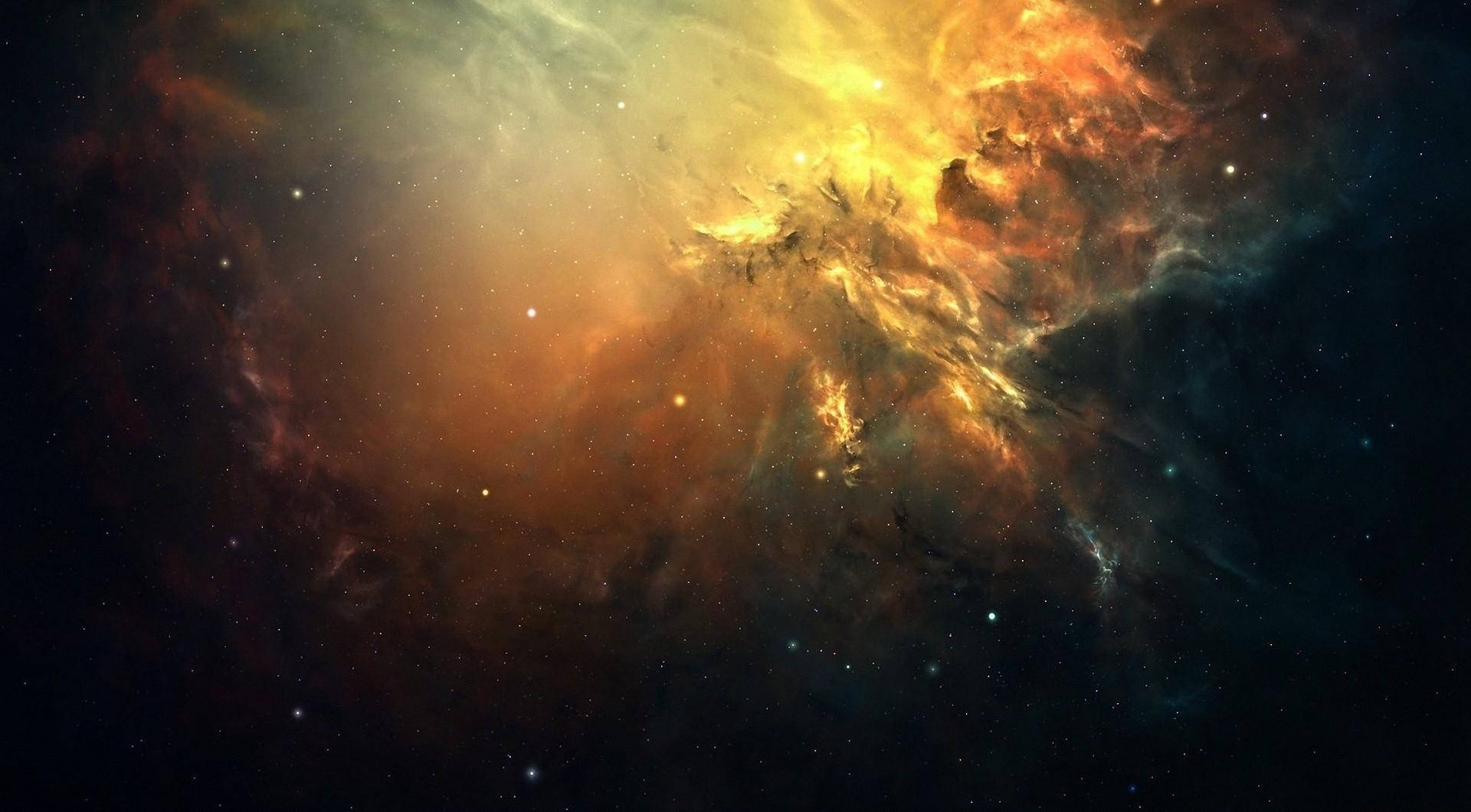 1920x1060 Yellow Galaxy 109986