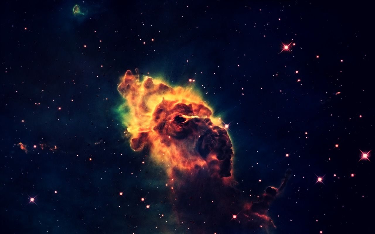 1280x800 Free Cosmic Dust & Galaxy Image