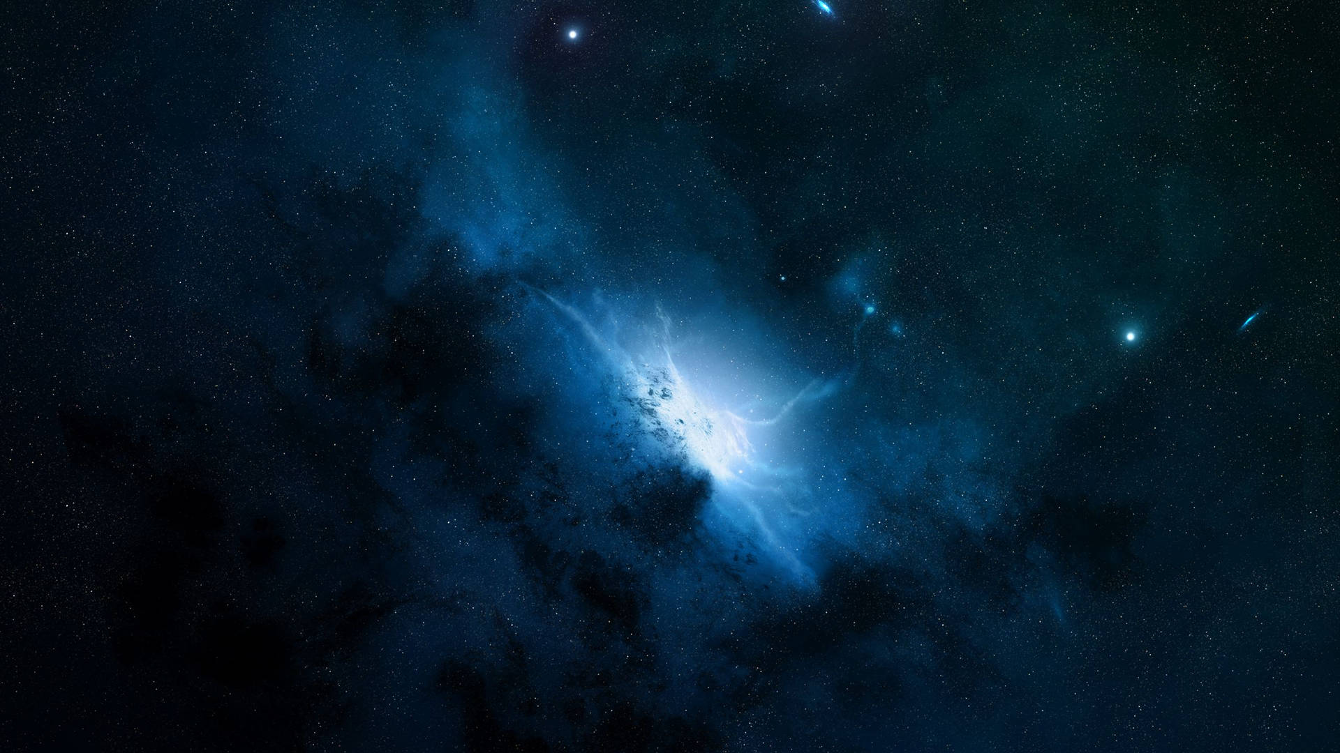 1920x1080 Download Blue Cosmic Dust Space 2560x1440 Wallpaper