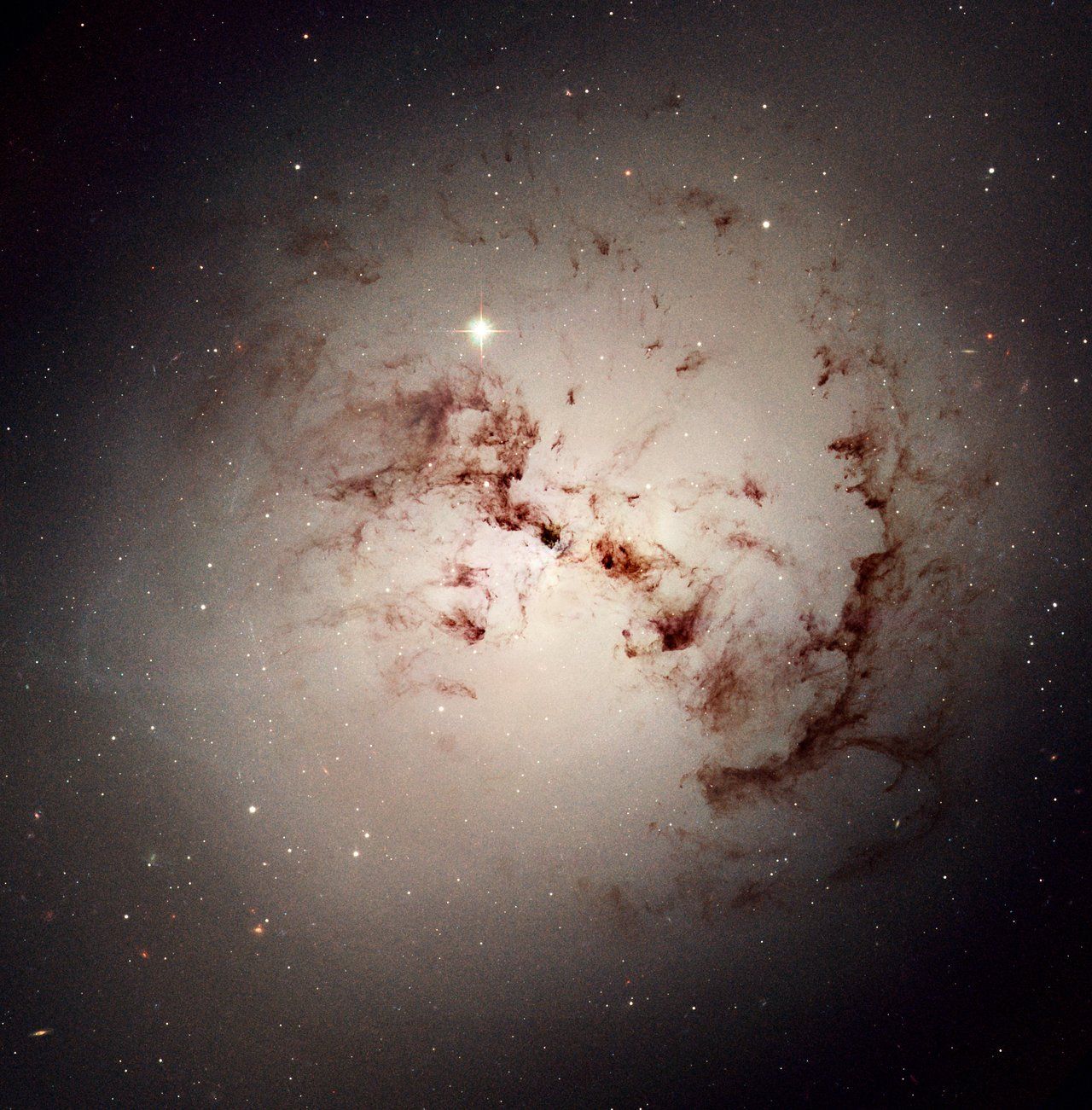 1280x1301 Hubble Spies Cosmic Dust Bunnies