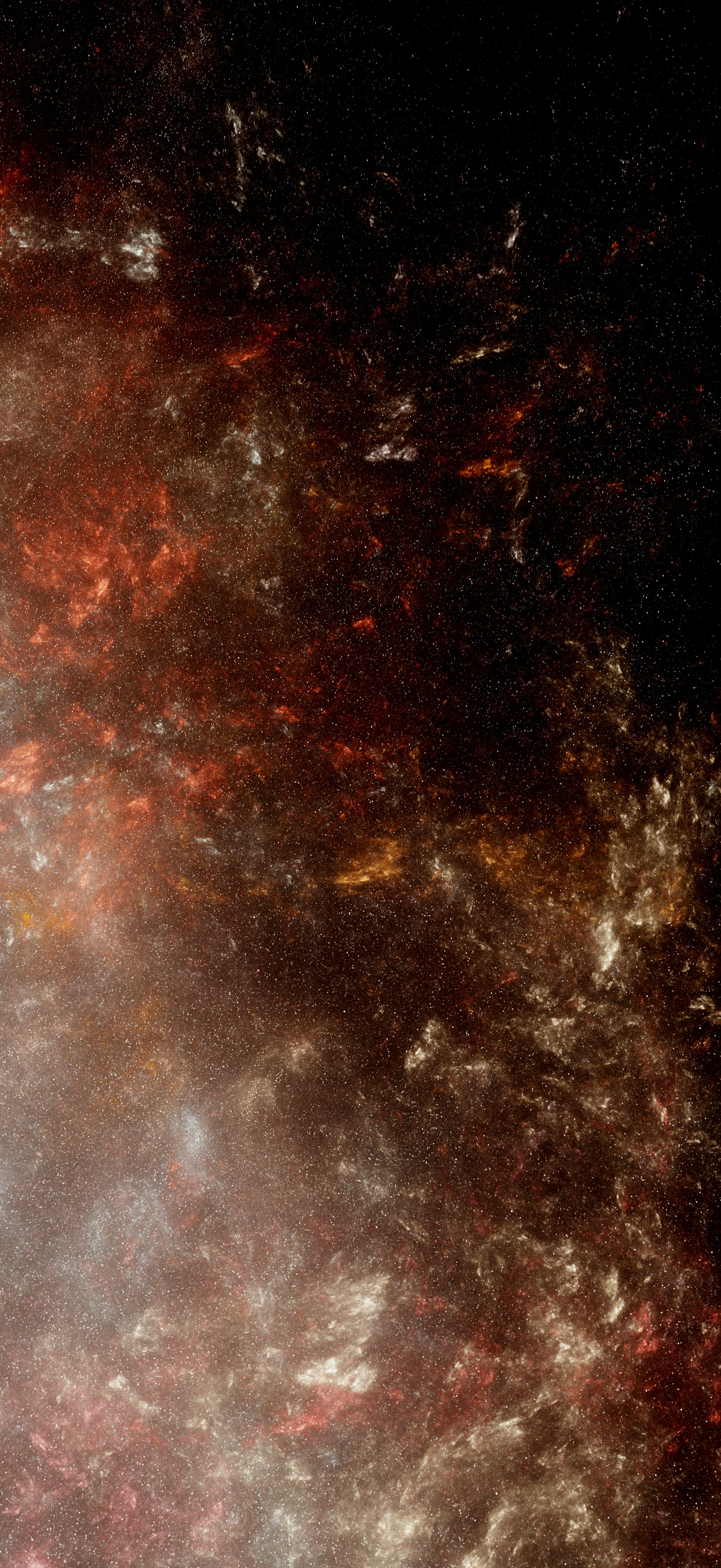3000x6518 Abstract swirls of red and white cosmic dust photo