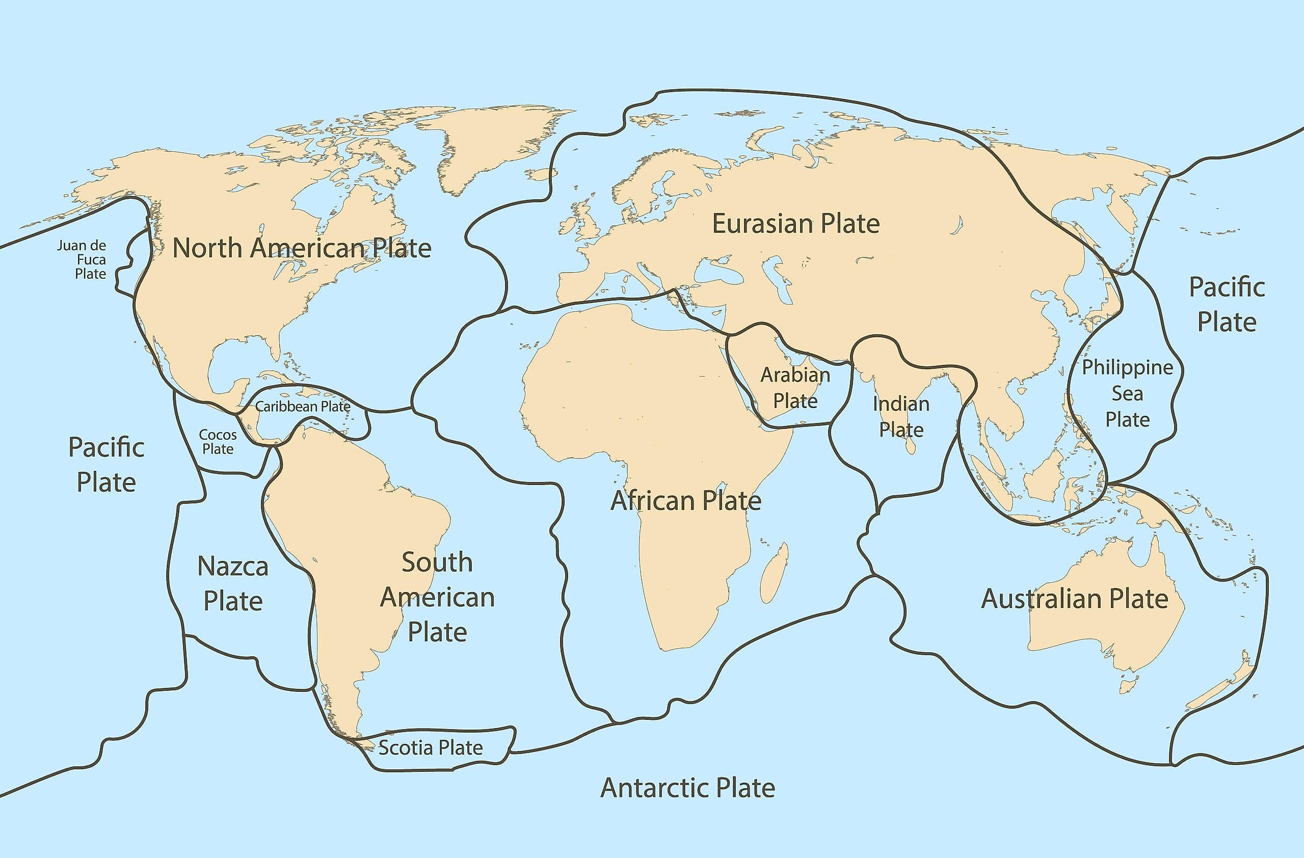 2559x1684 Major Tectonic Plates